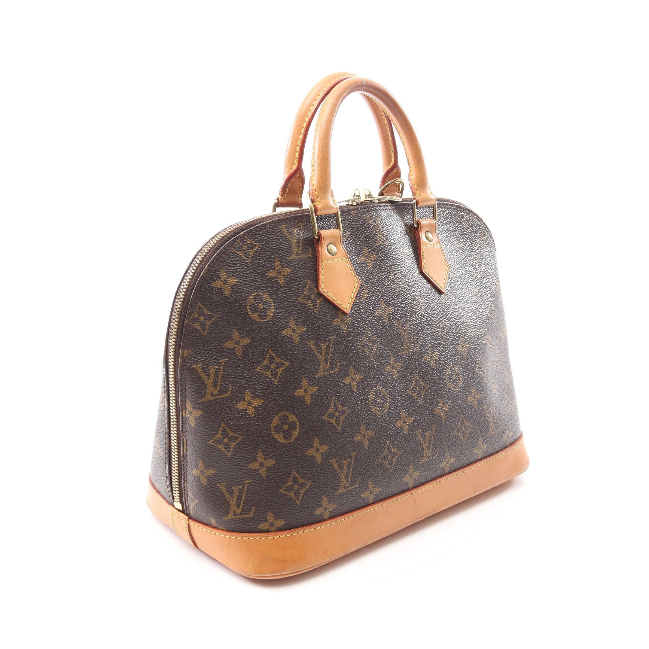 Louis Vuitton Louis Vuitton Alma Pm Monogram Handbag Leather Brown Size ONE SIZE - 2 Thumbnail