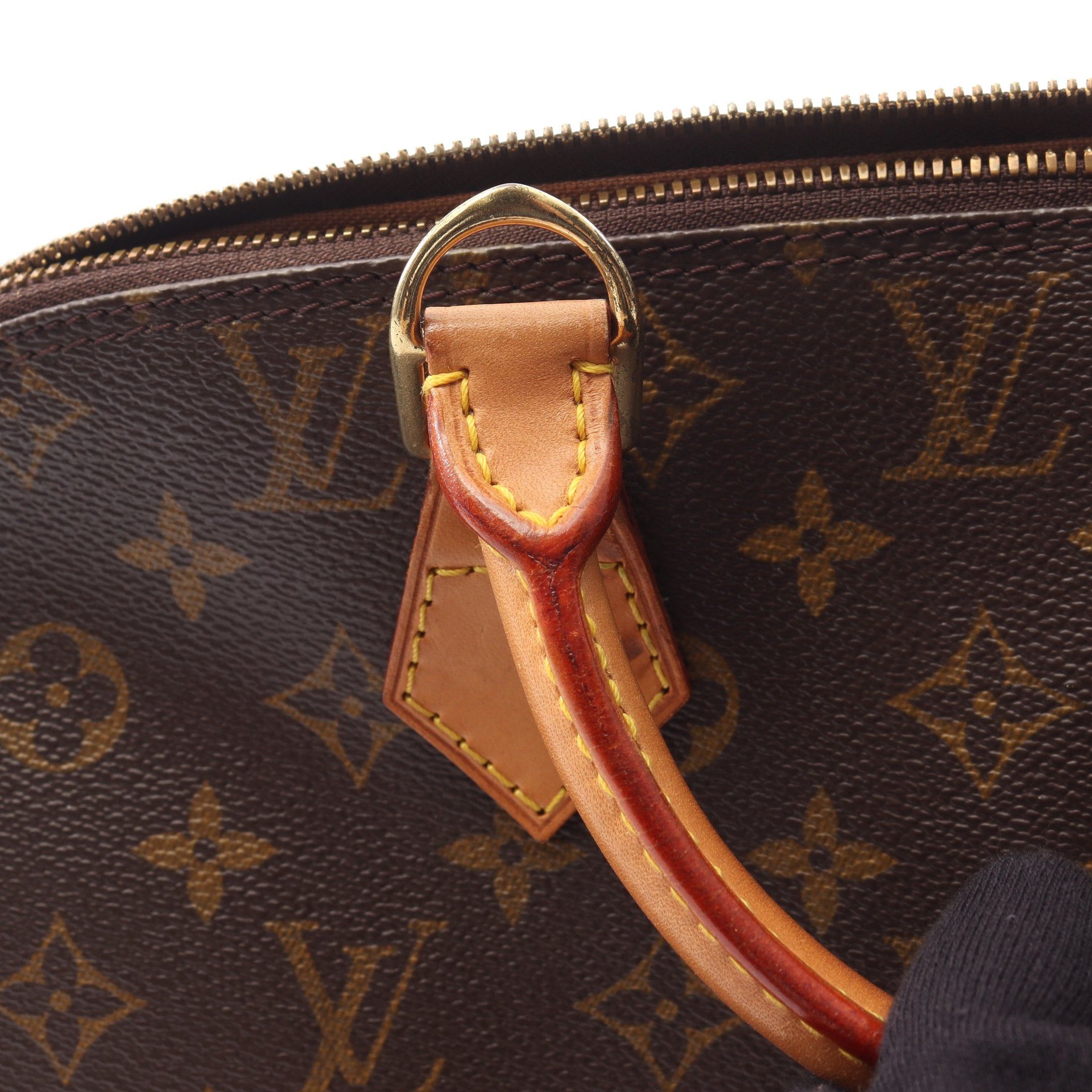 Louis Vuitton Louis Vuitton Alma Pm Monogram Handbag Leather Brown Size ONE SIZE - 10 Thumbnail