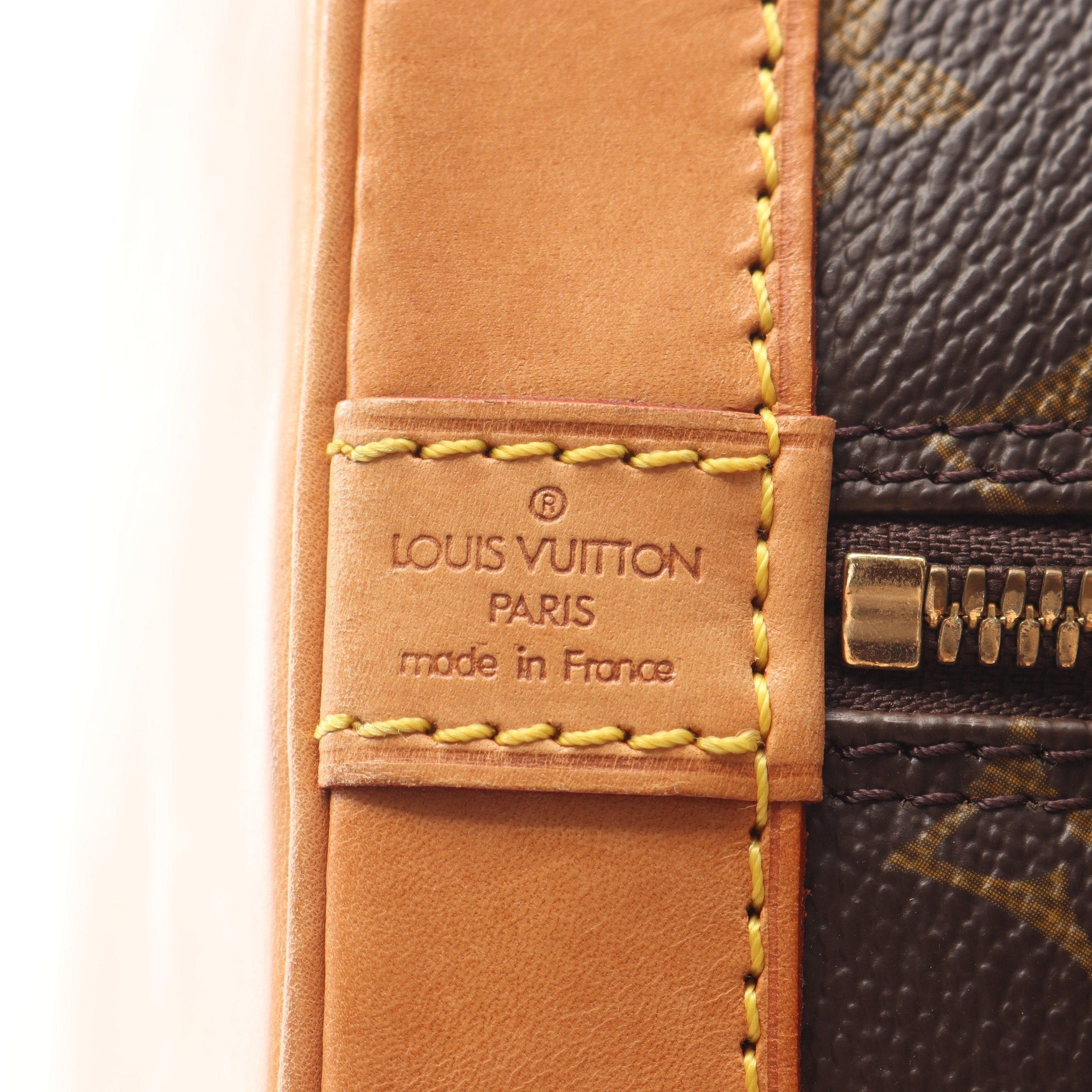 Louis Vuitton Louis Vuitton Alma Pm Monogram Handbag Leather Brown Size ONE SIZE - 4 Thumbnail