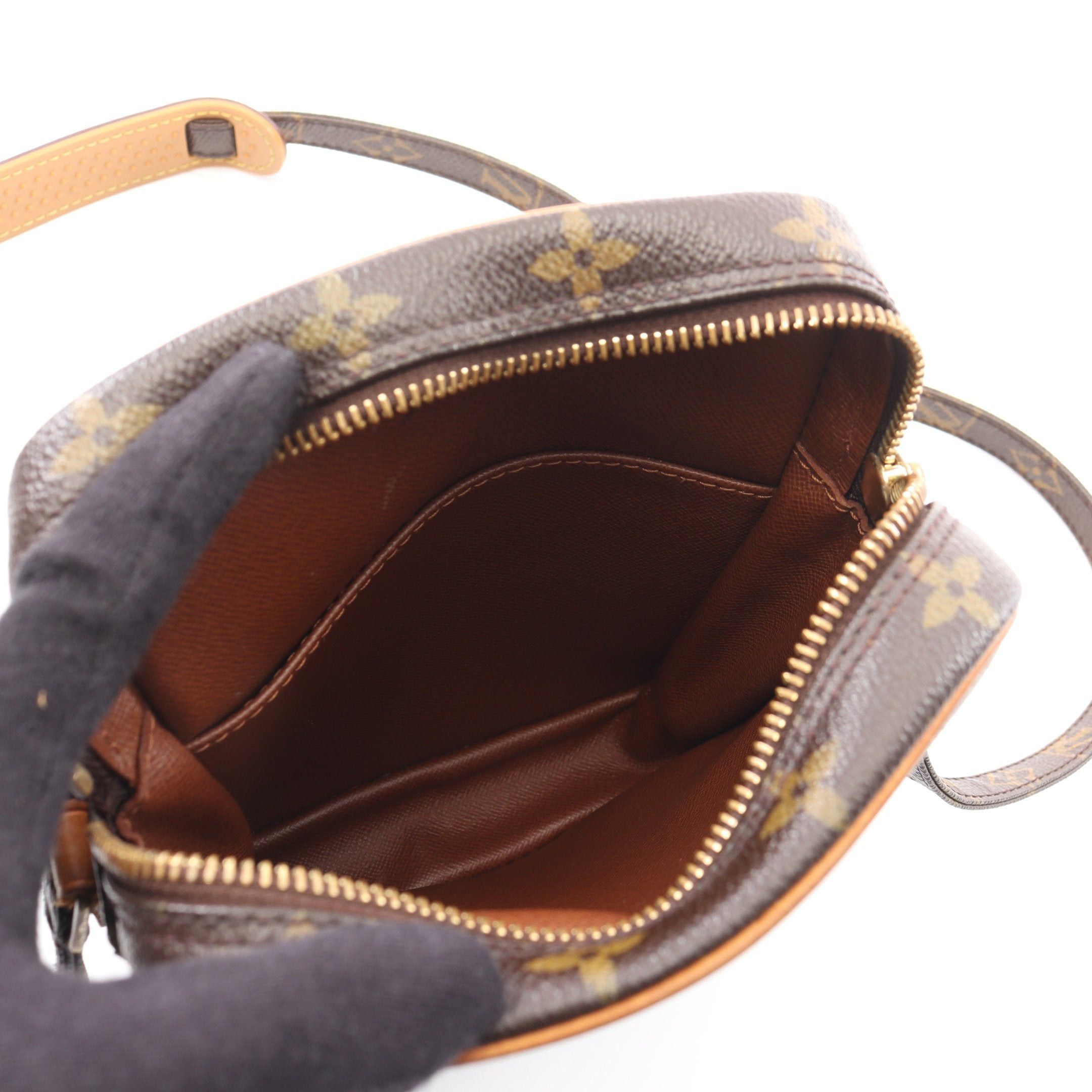 Louis Vuitton Louis Vuitton Danube Monogram Shoulder Bag Leather Brown Size ONE SIZE - 3 Thumbnail