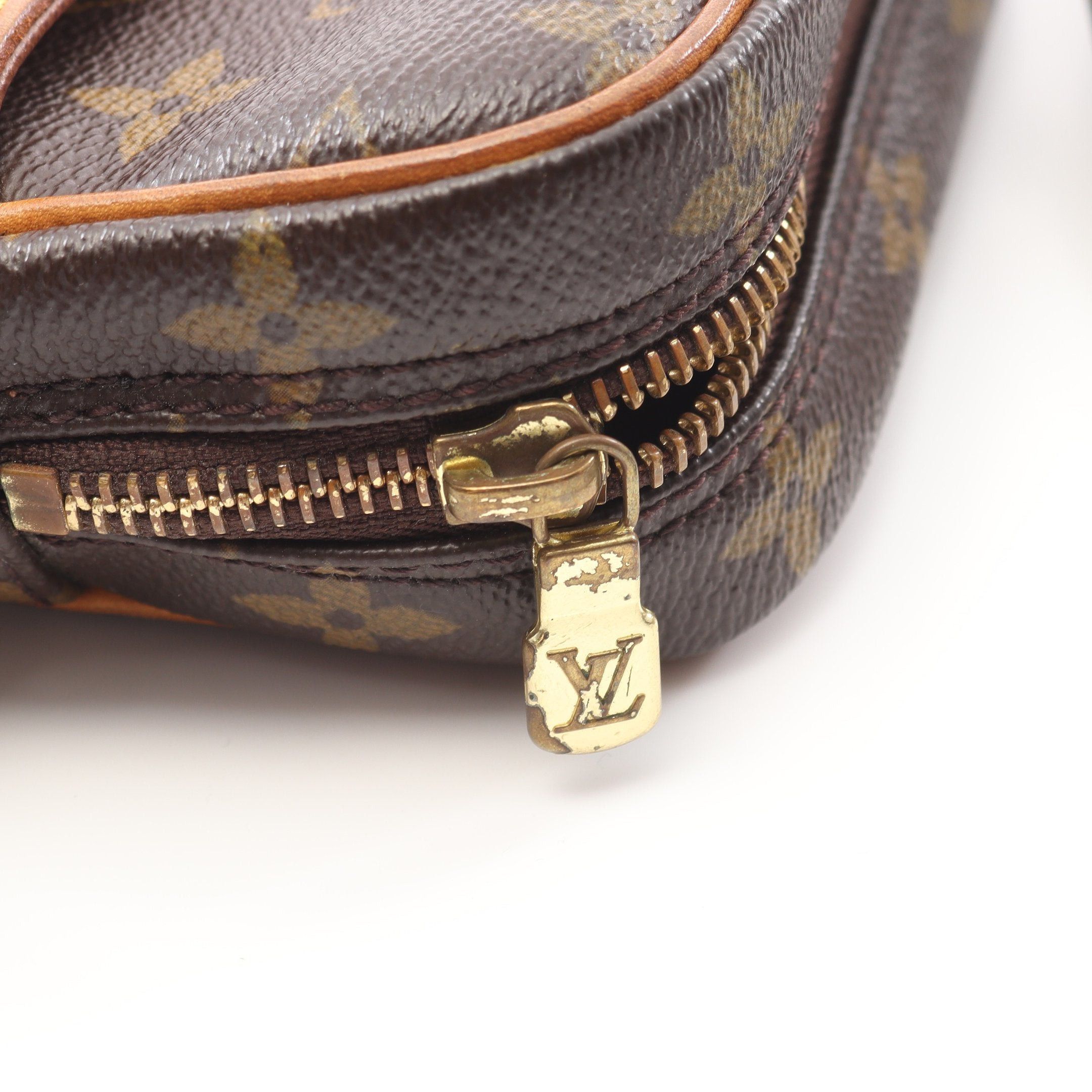 Louis Vuitton Louis Vuitton Danube Monogram Shoulder Bag Leather Brown Size ONE SIZE - 10 Thumbnail