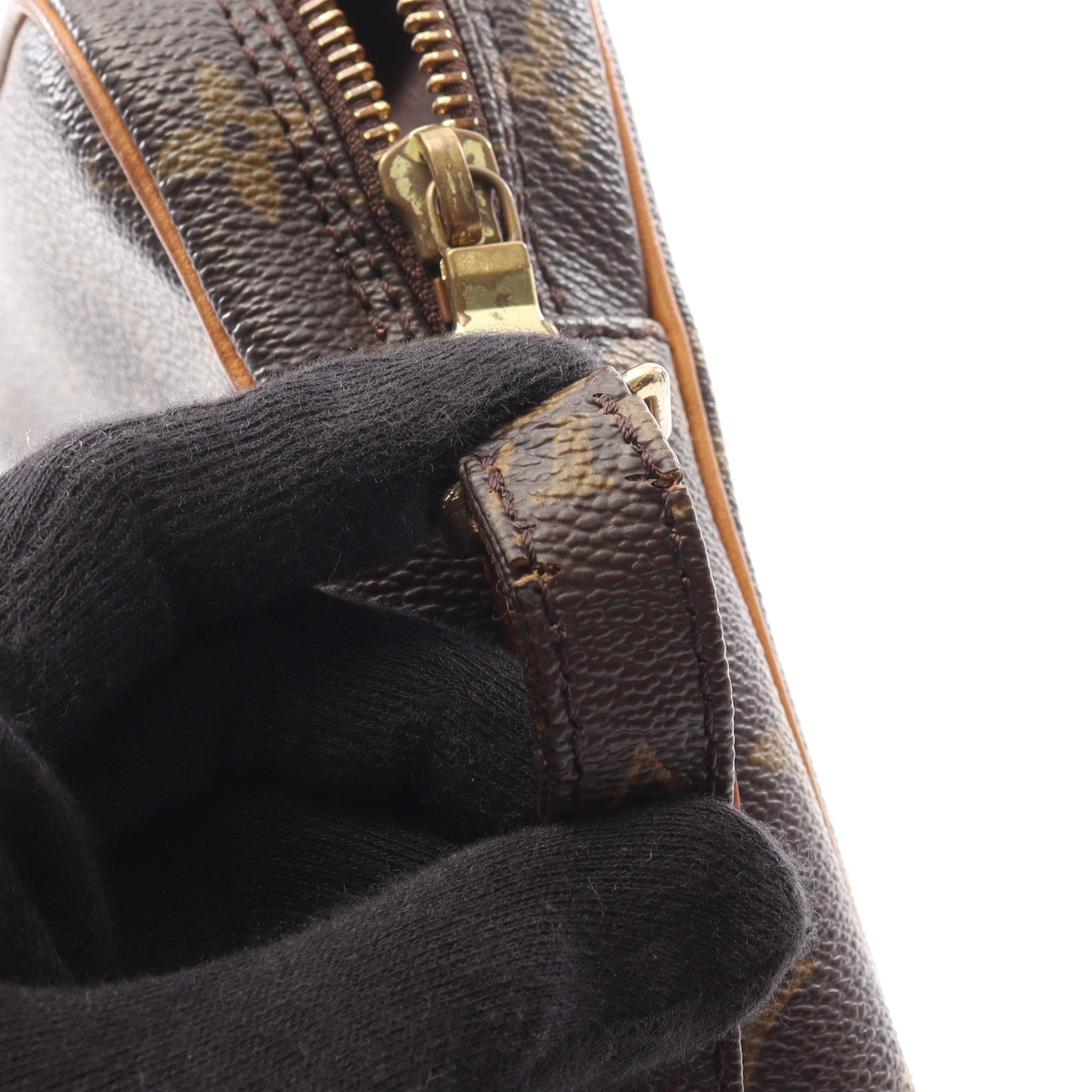 Louis Vuitton Louis Vuitton Danube Monogram Shoulder Bag Leather Brown Size ONE SIZE - 8 Thumbnail