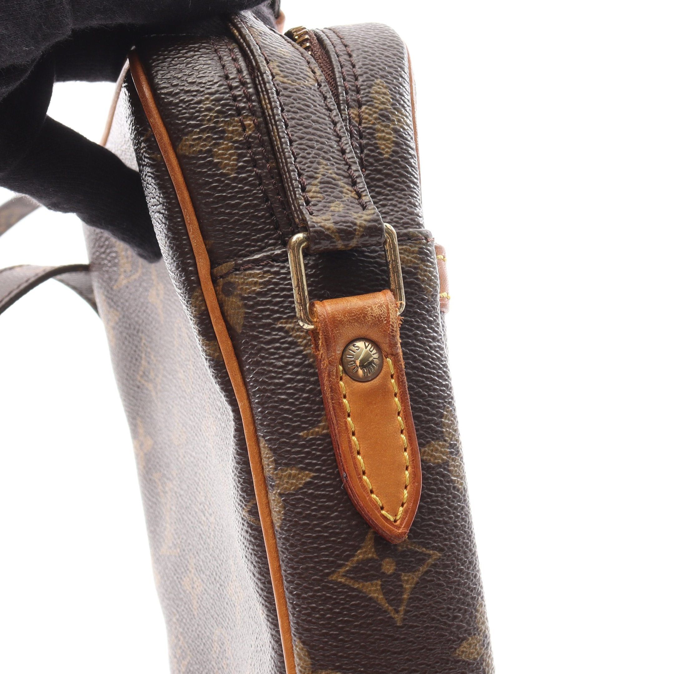 Louis Vuitton Louis Vuitton Danube Monogram Shoulder Bag Leather Brown Size ONE SIZE - 9 Thumbnail