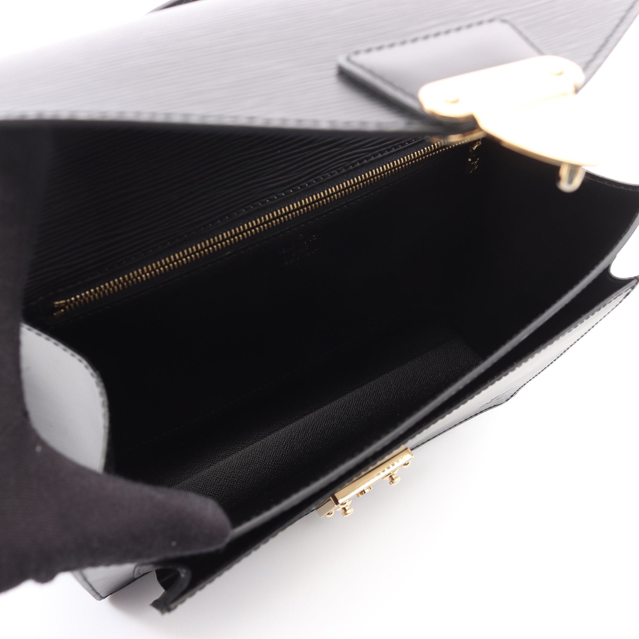 Louis Vuitton Louis Vuitton Monceau Epi Noir Handbag Leather Black Size ONE SIZE - 3 Thumbnail