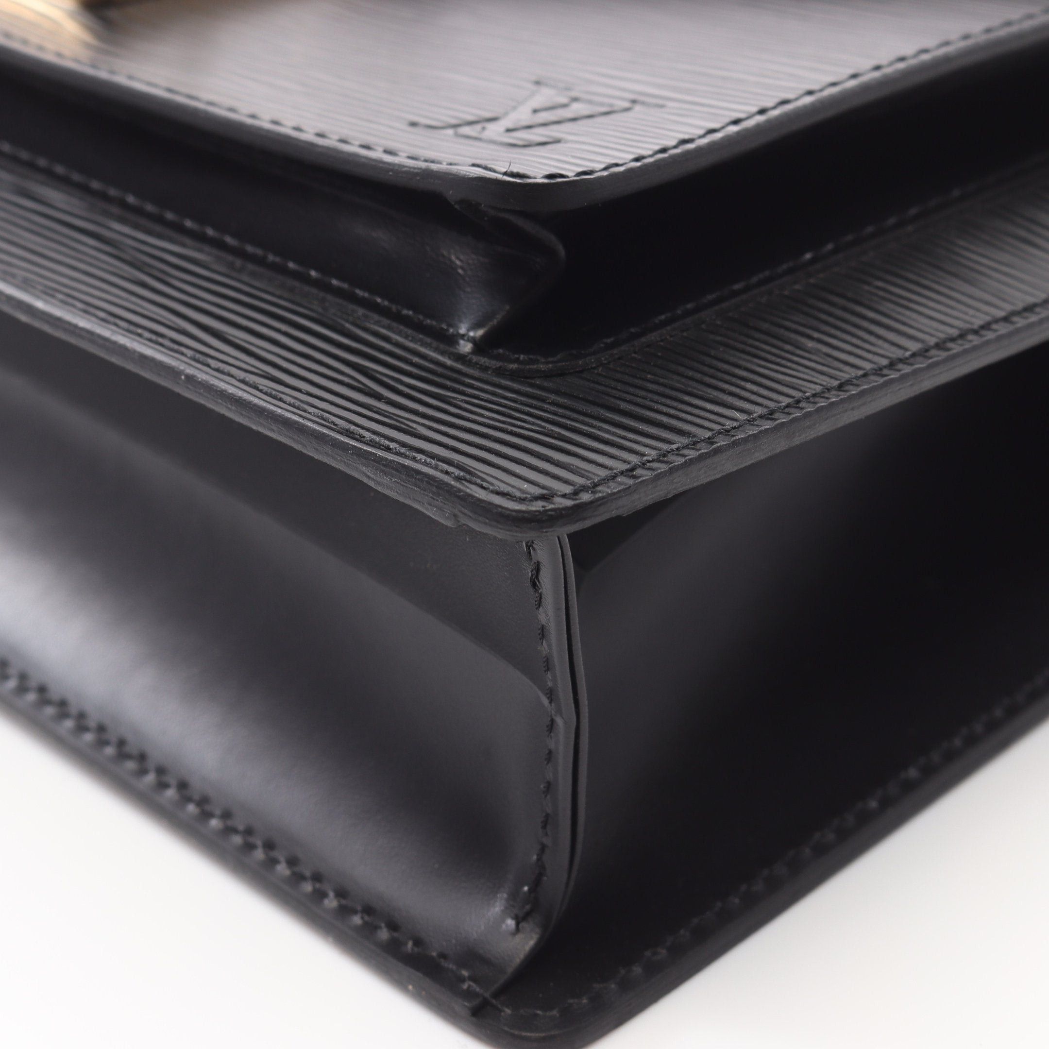 Louis Vuitton Louis Vuitton Monceau Epi Noir Handbag Leather Black Size ONE SIZE - 6 Thumbnail