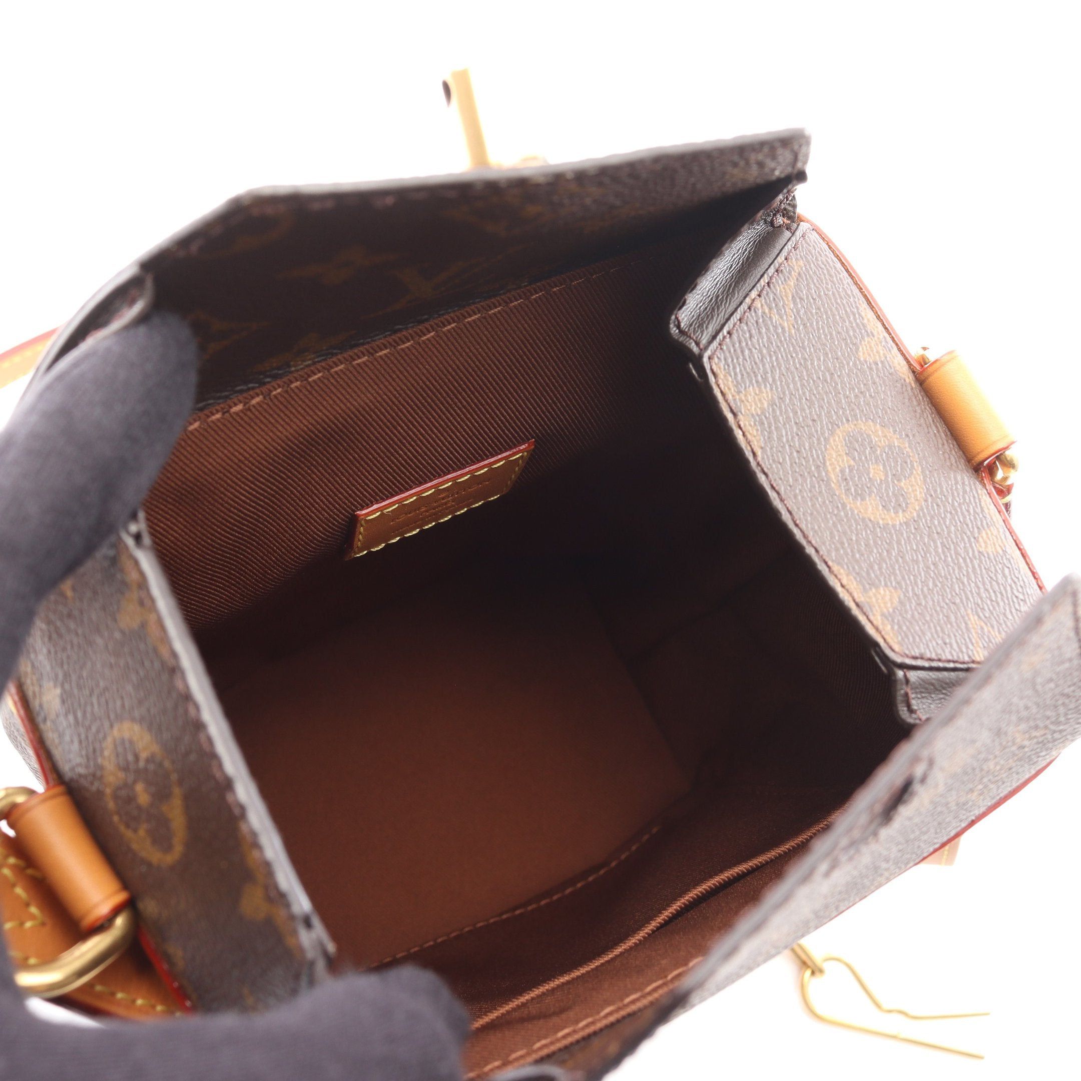 Louis Vuitton Louis Vuitton Milk Box Monogram Shoulder Bag Leather Brown Size ONE SIZE - 3 Thumbnail