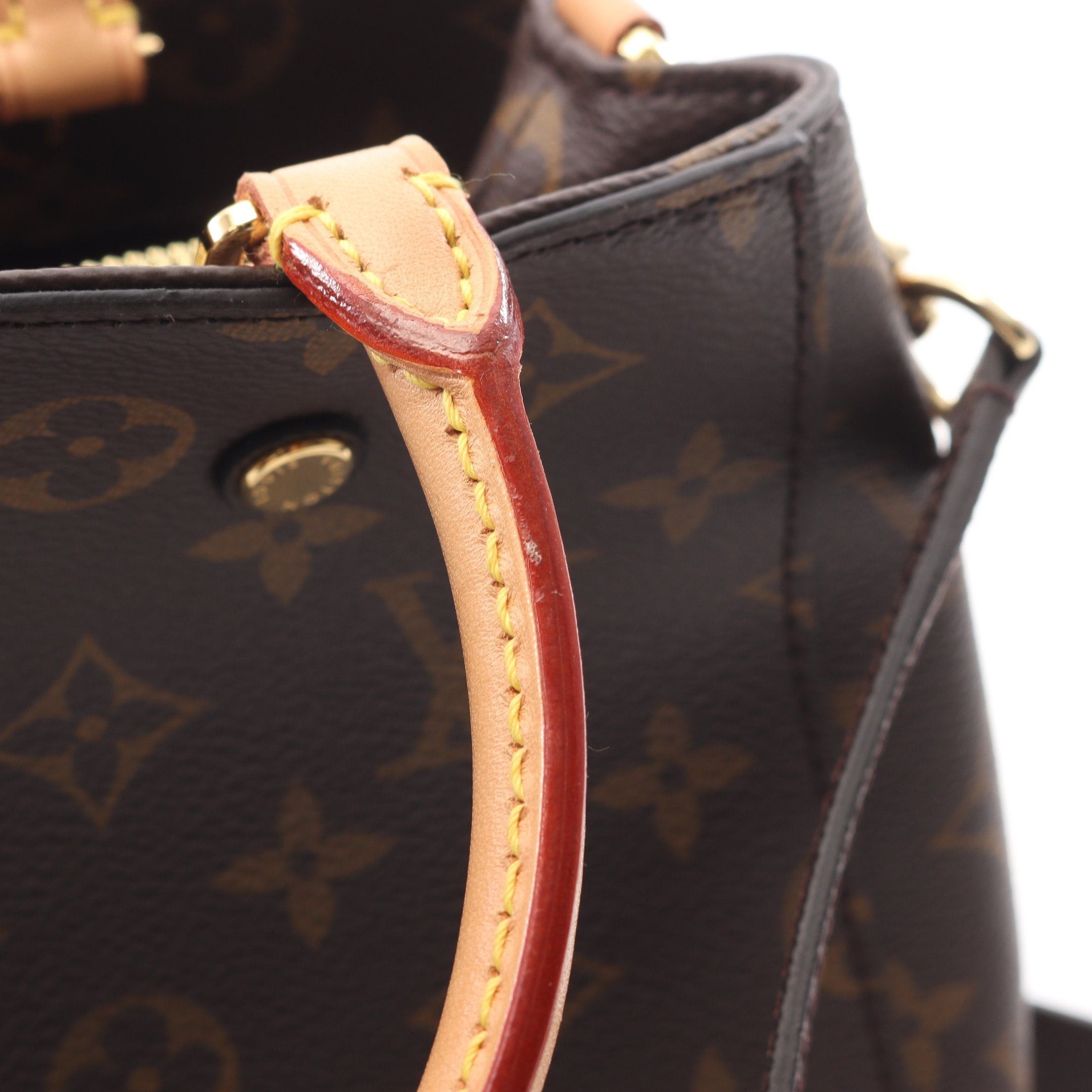 Louis Vuitton Louis Vuitton Montaigne Bb Monogram Handbag Leather Brown Size ONE SIZE - 7 Thumbnail