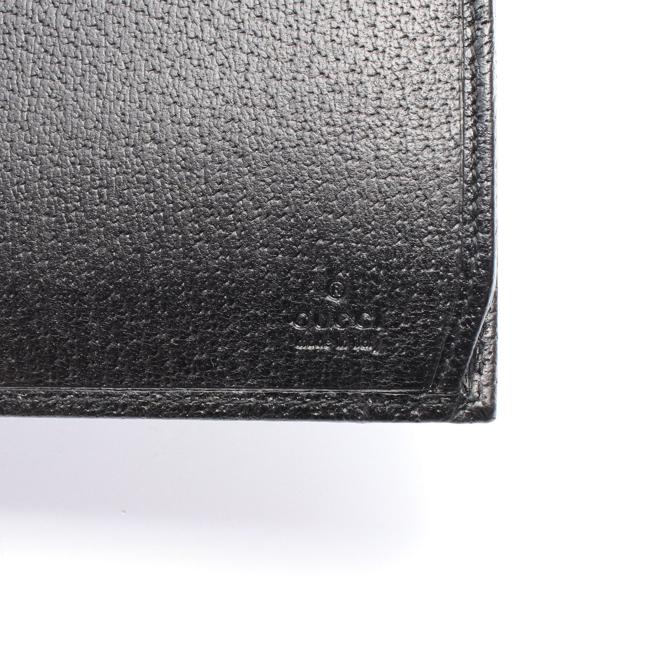 Gucci Gucci Gg Canvas Double Hook Wallet Leather Black Size ONE SIZE - 4 Thumbnail
