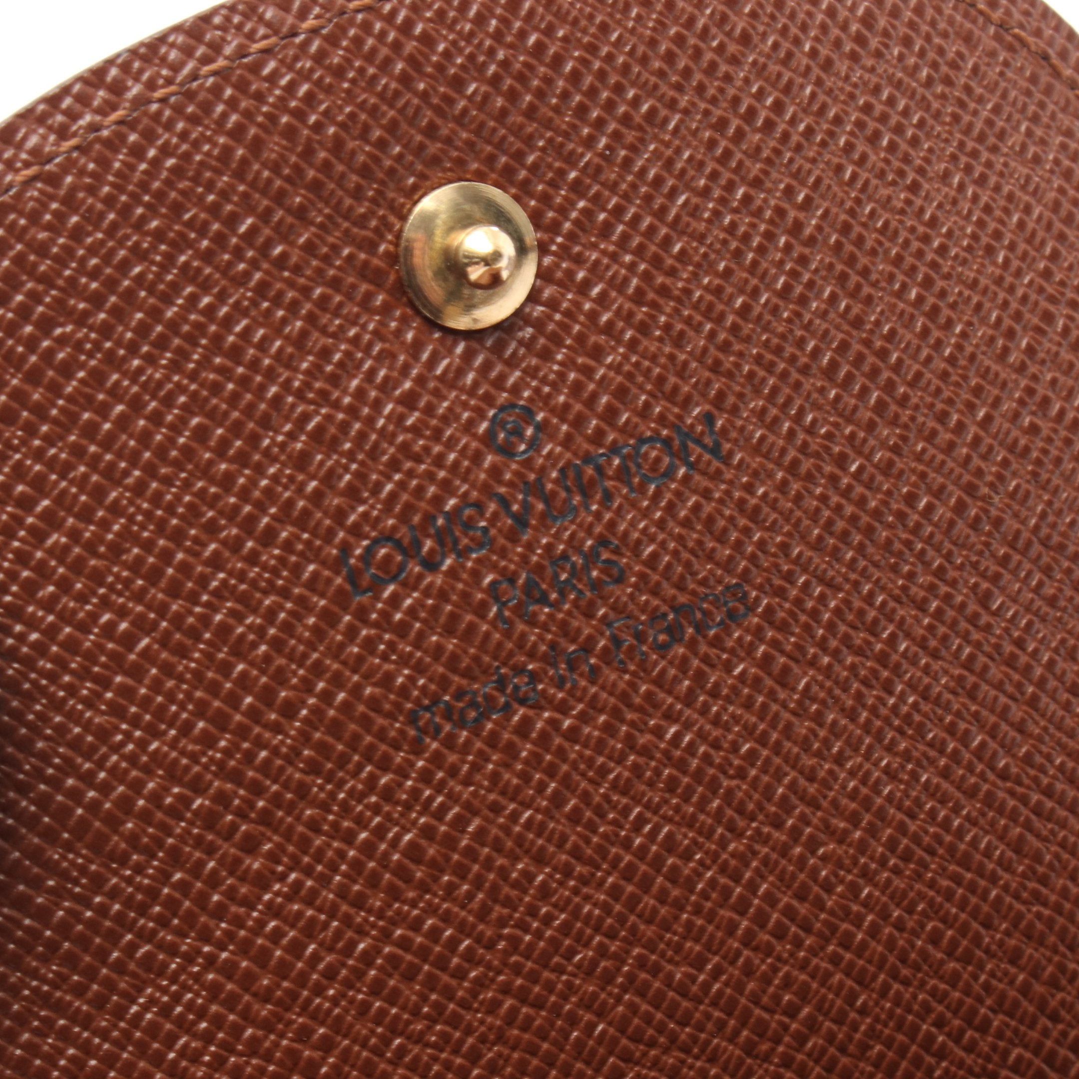 Louis Vuitton Louis Vuitton Porte-Monnaie Peculiar Monogram Coin Purse Brown Size ONE SIZE - 4 Thumbnail