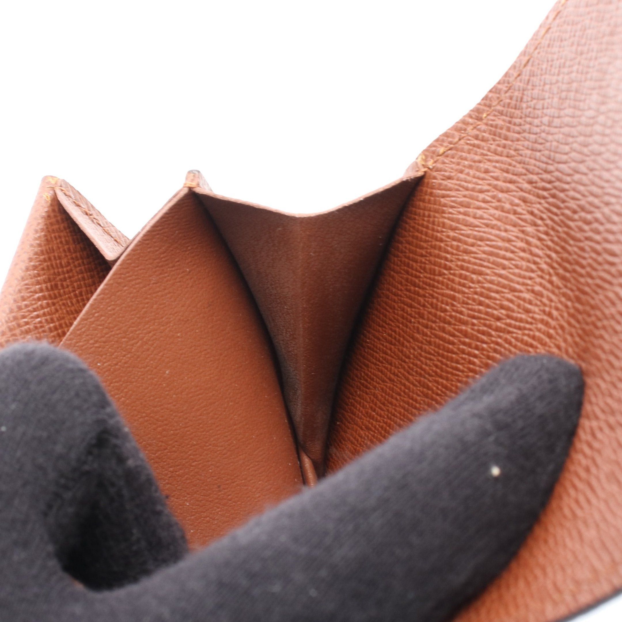 Louis Vuitton Louis Vuitton Porte-Monnaie Peculiar Monogram Coin Purse Brown Size ONE SIZE - 6 Thumbnail