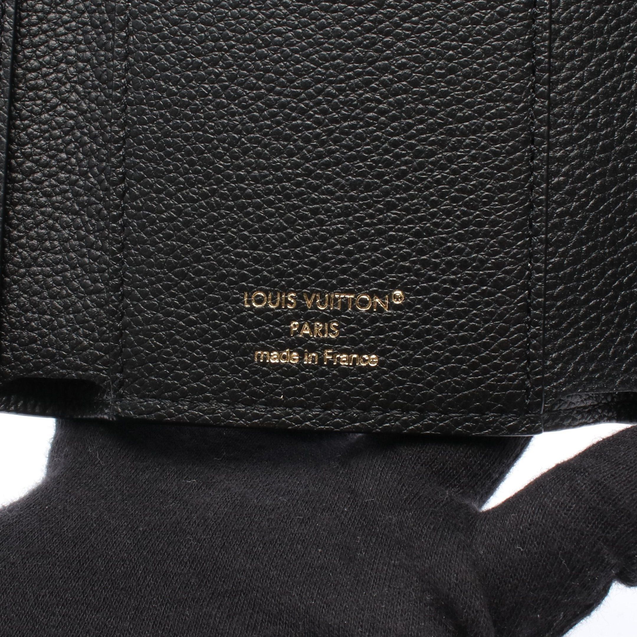 Louis Vuitton Louis Vuitton Portefeuil Victorine Monogram Empreinte Noir Trifold Wallet Leather Black Size ONE SIZE - 4 Thumbnail