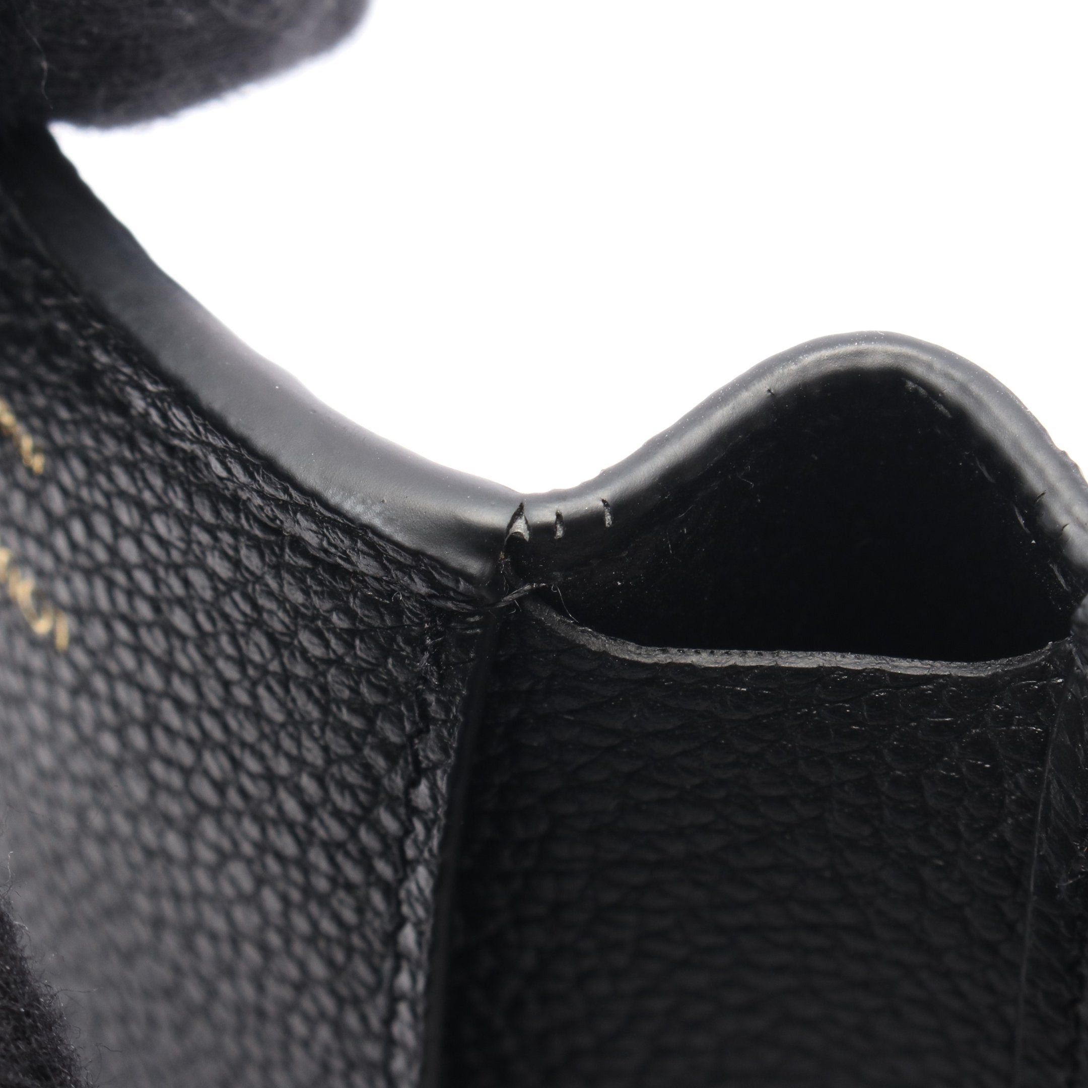 Louis Vuitton Louis Vuitton Portefeuil Victorine Monogram Empreinte Noir Trifold Wallet Leather Black Size ONE SIZE - 7 Thumbnail