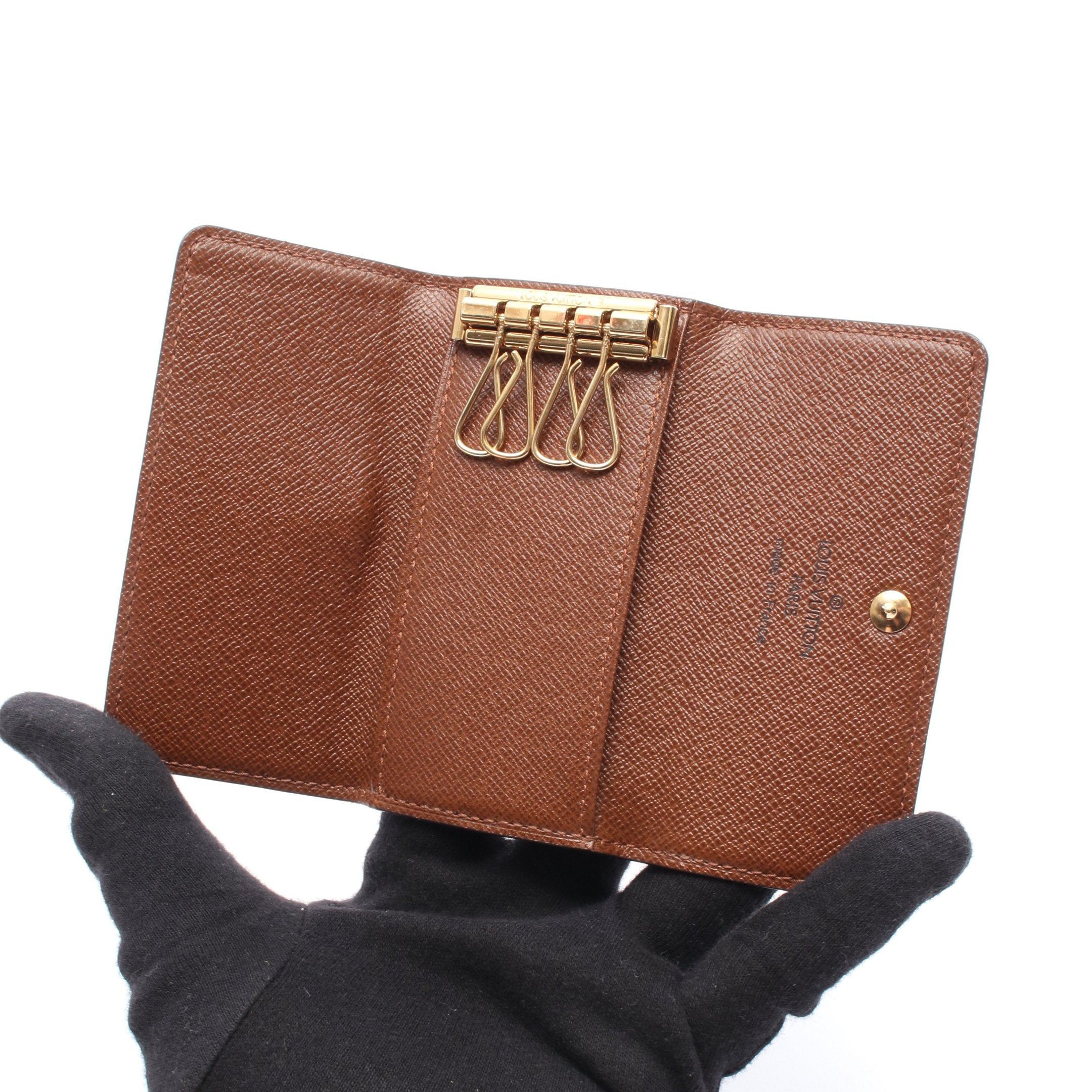 Louis Vuitton Louis Vuitton Multicle 4 Monogram Ring Chain Key Case Brown Size ONE SIZE - 3 Thumbnail