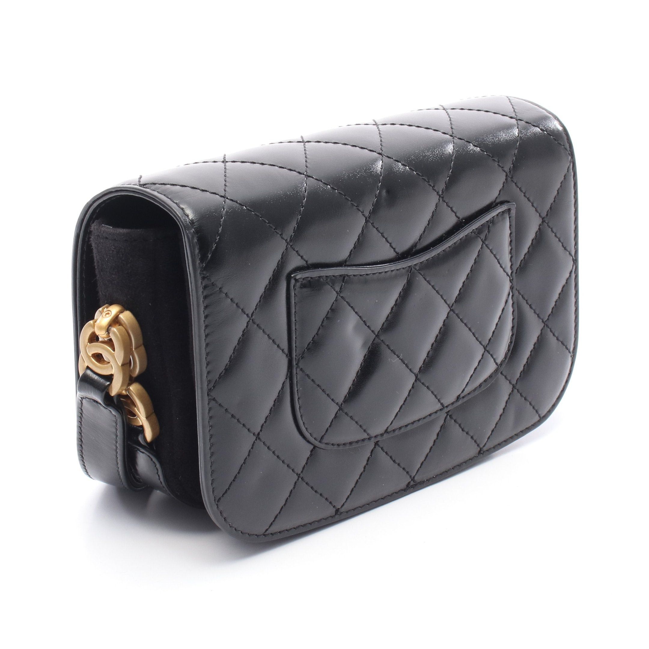 Chanel Chanel Matelasse Waist Bag Body Leather Black Gold Hardware Size ONE SIZE - 2 Thumbnail