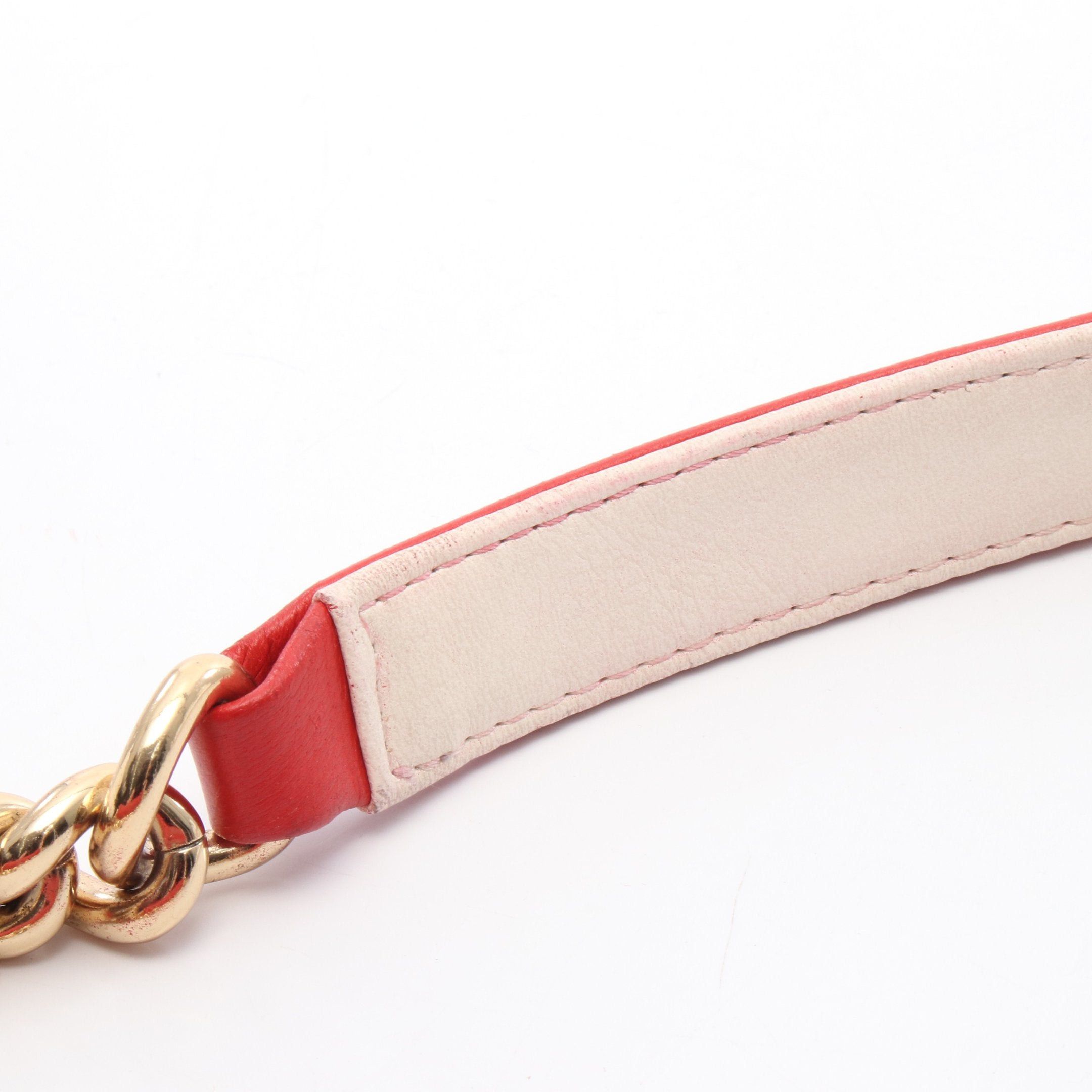 Chanel Chanel Boy Chanel Large Matelasse Chain Shoulder Bag Leather Red Gold Hardware Size ONE SIZE - 8 Thumbnail