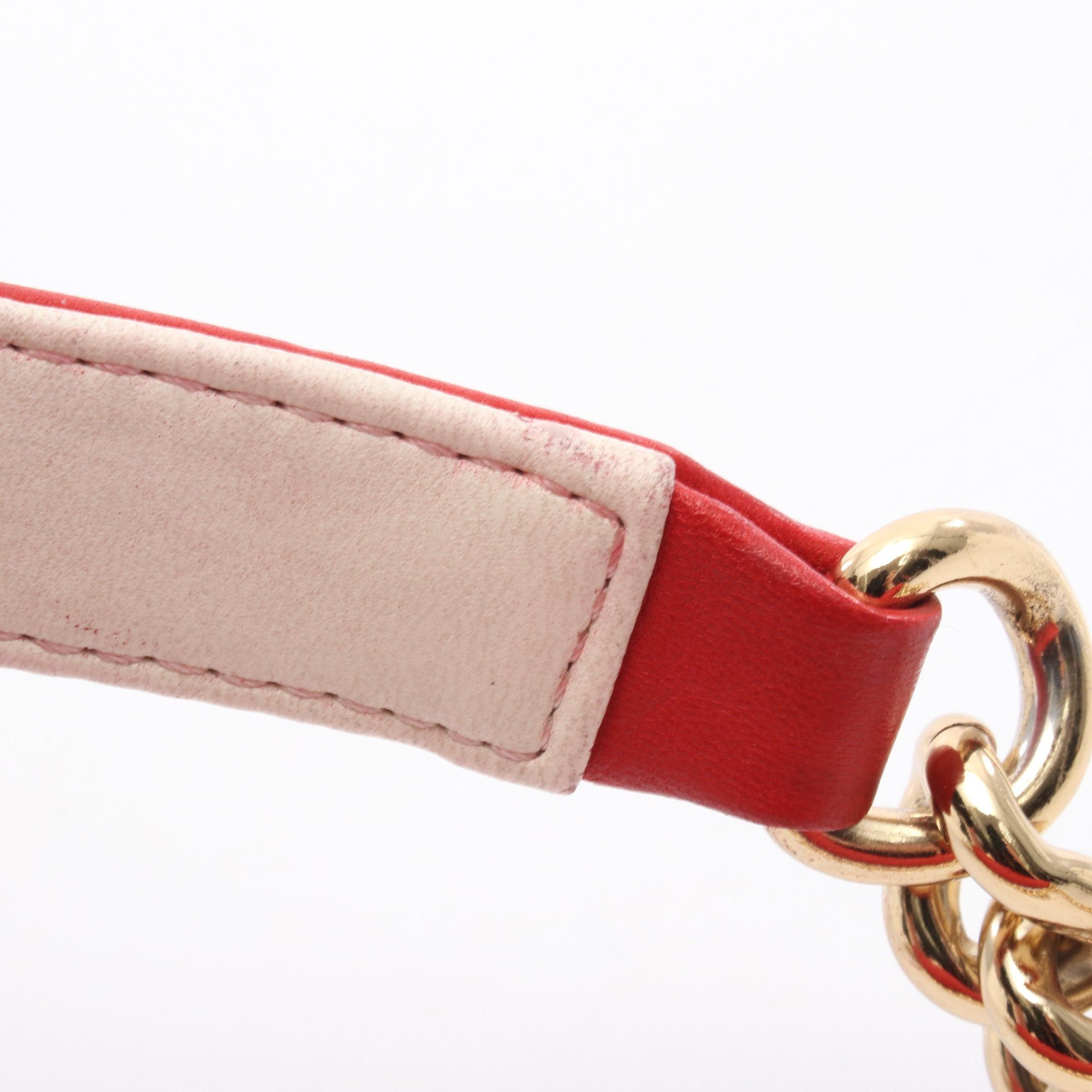 Chanel Chanel Boy Chanel Large Matelasse Chain Shoulder Bag Leather Red Gold Hardware Size ONE SIZE - 9 Thumbnail