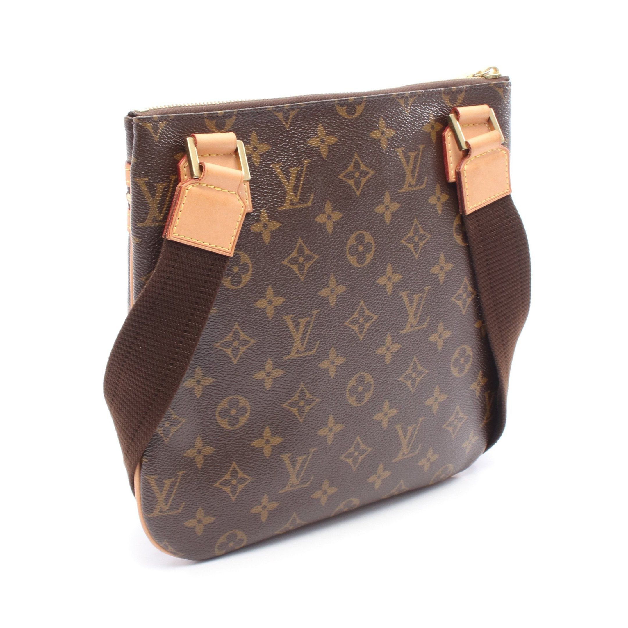 Louis Vuitton Louis Vuitton Pochette Bosphore Monogram Shoulder Bag Leather Brown Size ONE SIZE - 2 Thumbnail
