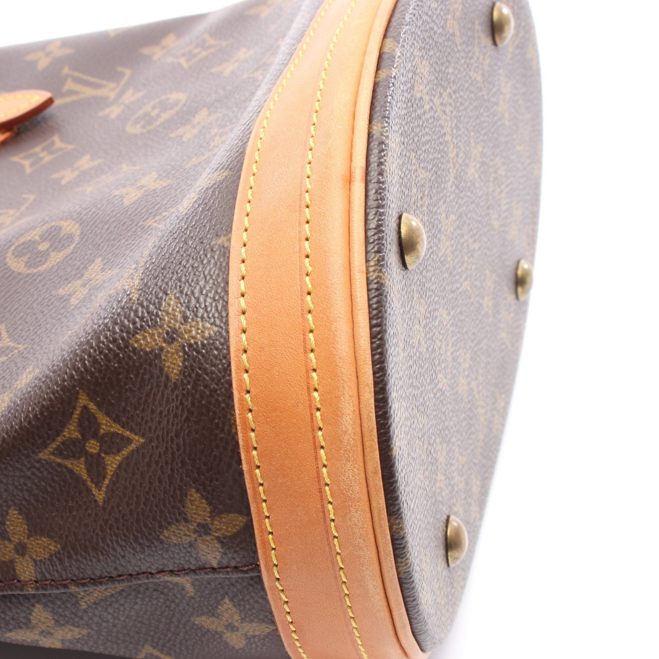 Louis Vuitton Louis Vuitton Bucket Pm Monogram Handbag Leather Brown Size ONE SIZE - 10 Thumbnail