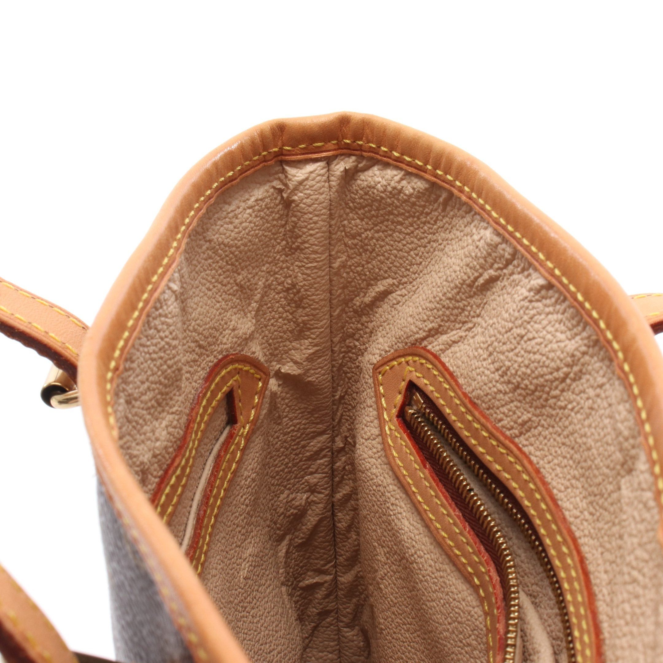 Louis Vuitton Louis Vuitton Bucket Pm Monogram Handbag Leather Brown Size ONE SIZE - 7 Thumbnail