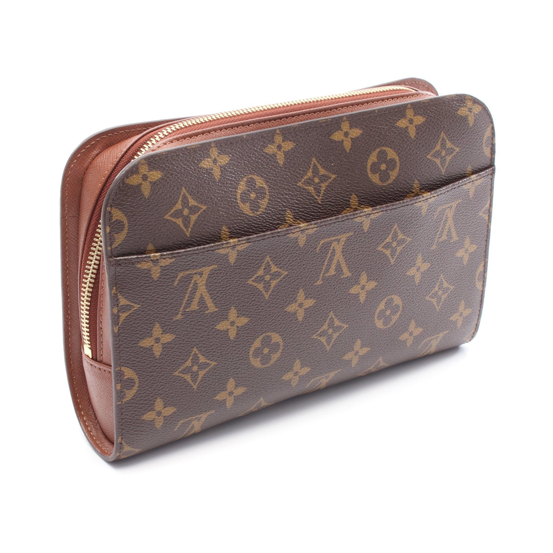 Louis Vuitton Louis Vuitton Orsay Monogram Clutch Bag Second Leather Brown Size ONE SIZE - 2 Thumbnail