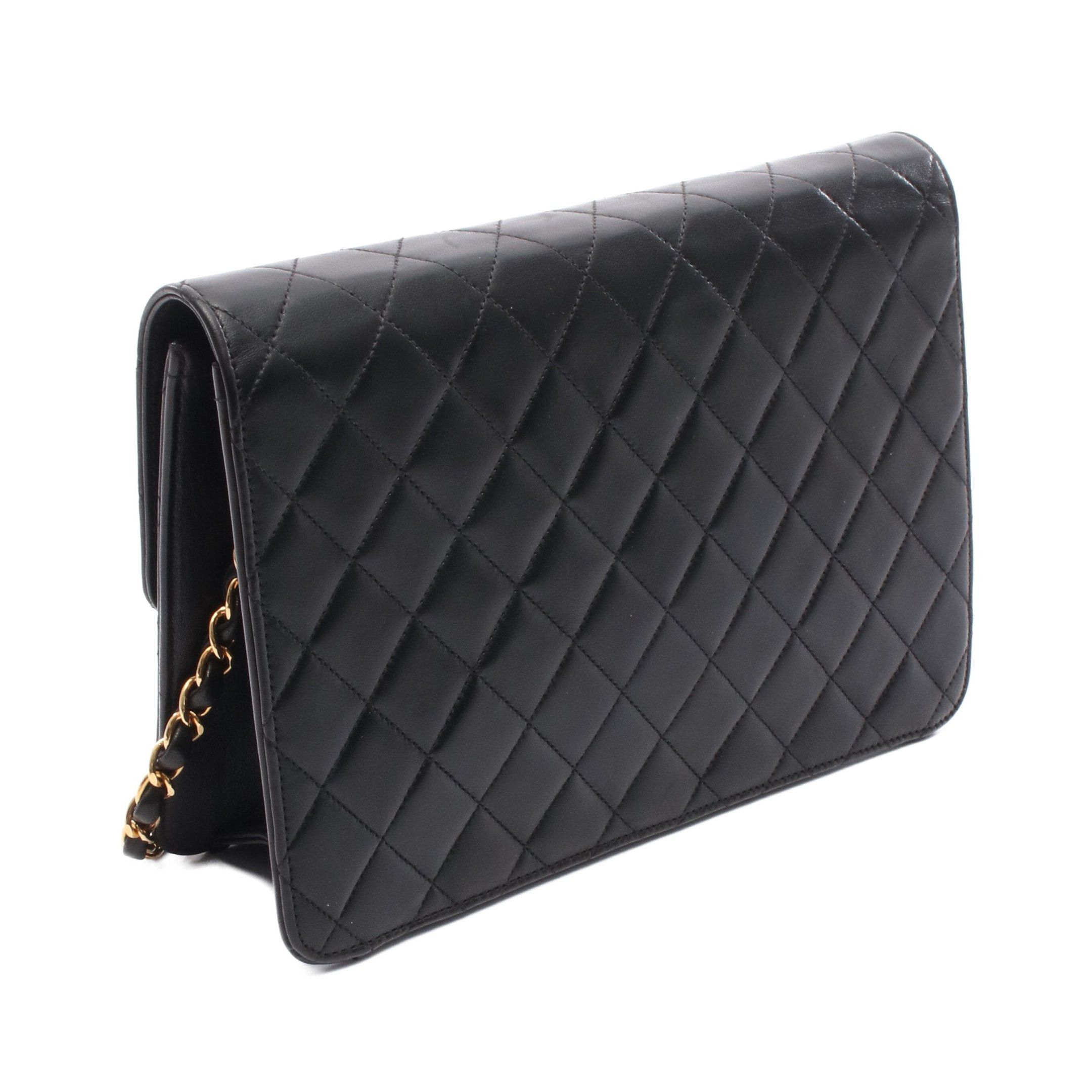 Chanel Chanel Matelasse Chain Shoulder Bag Lambskin Black Gold Hardware Size ONE SIZE - 2 Thumbnail