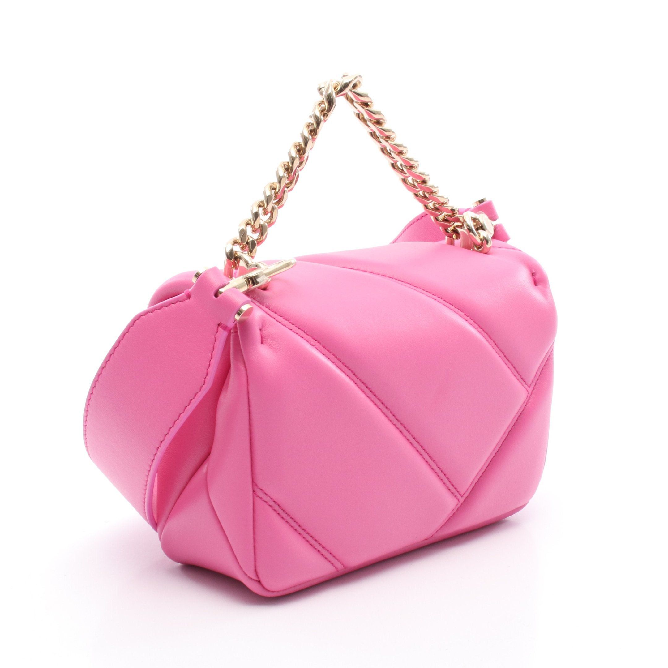 Bvlgari Bvlgari Serpenti Cabochon Chain Handbag Leather Pink Size ONE SIZE - 2 Thumbnail