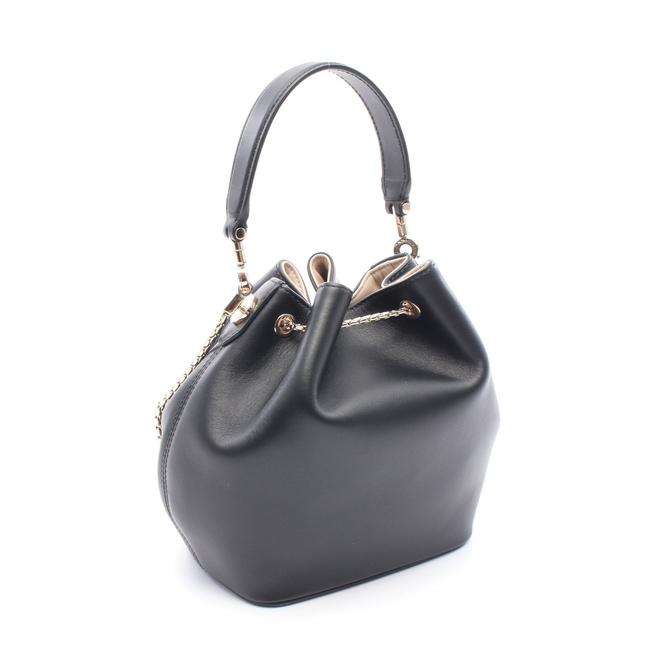Bvlgari Bvlgari Serpenti Forever Bucket Chain Shoulder Bag Leather Black Size ONE SIZE - 2 Thumbnail