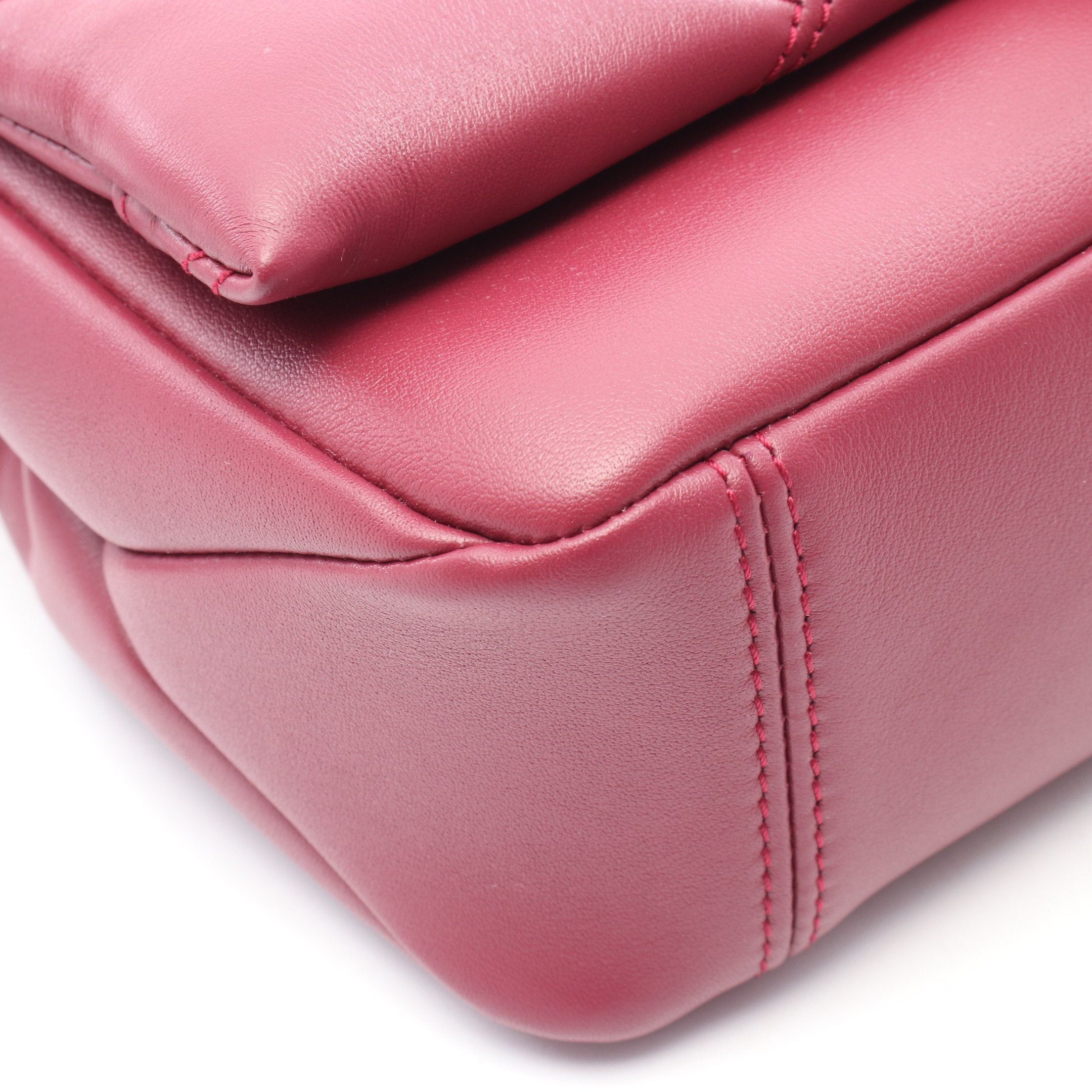 Bvlgari Bvlgari Chain Handbag Leather Bordeaux Size ONE SIZE - 5 Thumbnail
