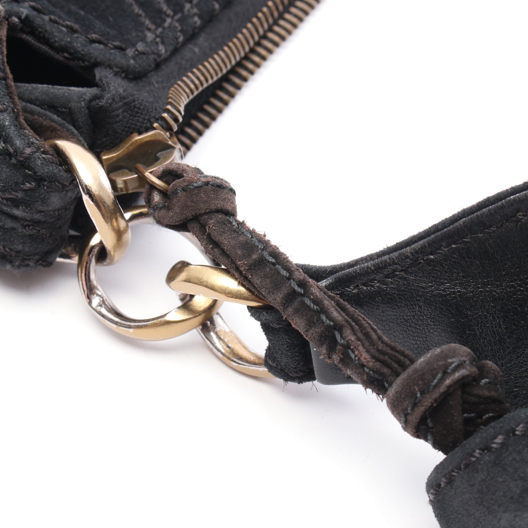 Chanel Chanel Shoulder Bag Suede Black Gold Hardware Size ONE SIZE - 9 Thumbnail
