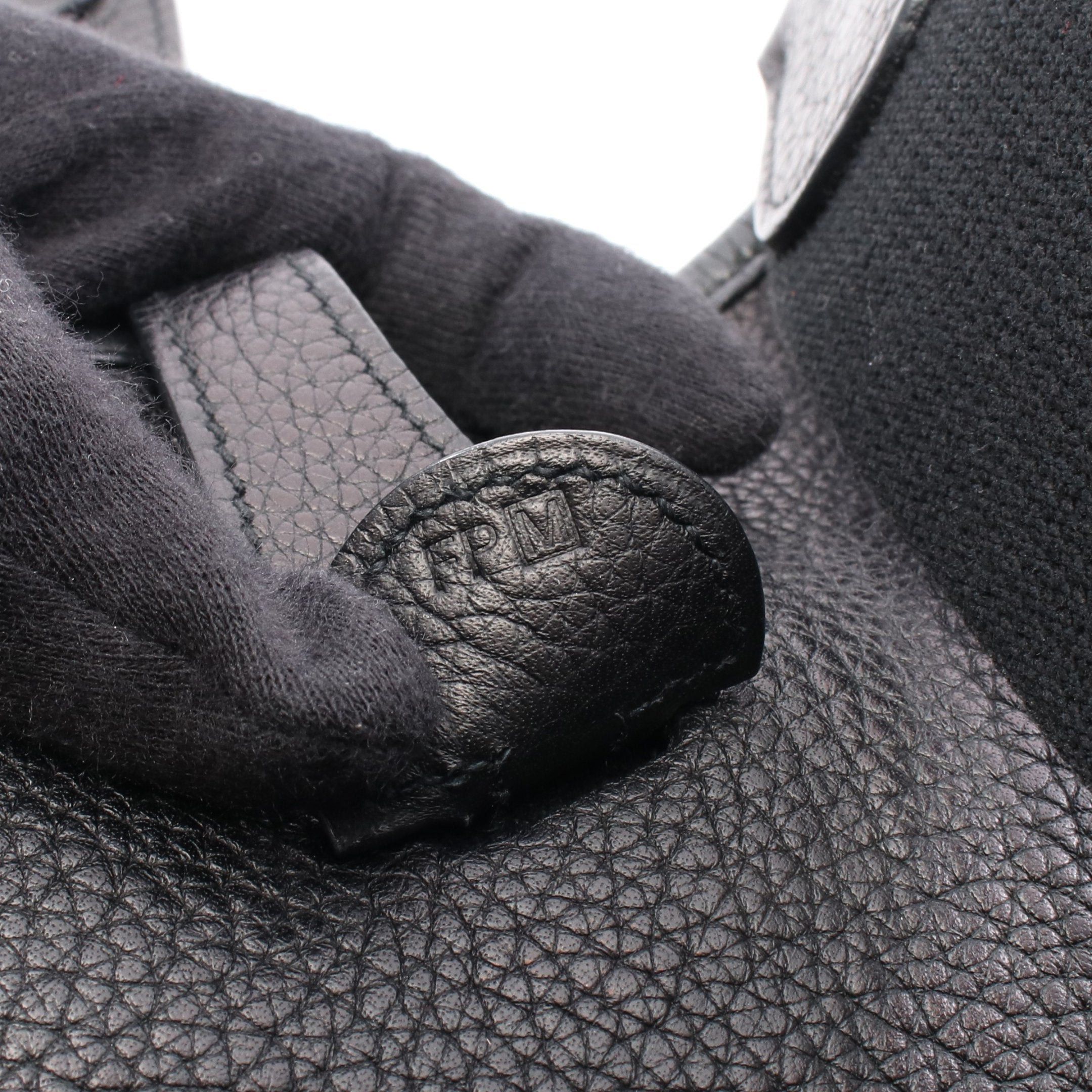 Hermes Hermes Evelyn 3 Troyes Pm Shoulder Bag Clemence Leather Black Silver Hardware □M Stamp (Manufactured Around 2009) Size ONE SIZE - 5 Thumbnail