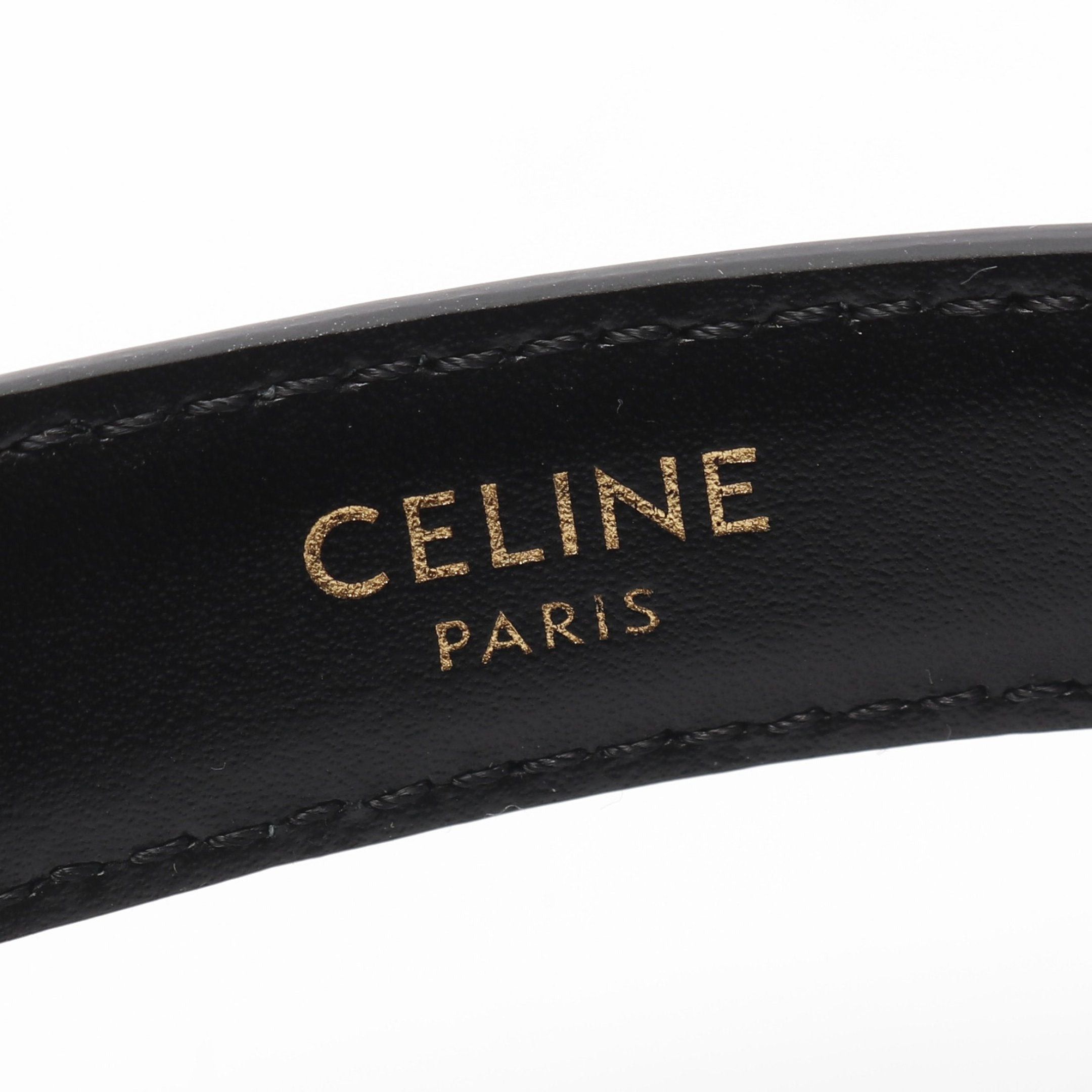 Celine Celine Small Western Belt Leather Black Size ONE SIZE - 4 Thumbnail