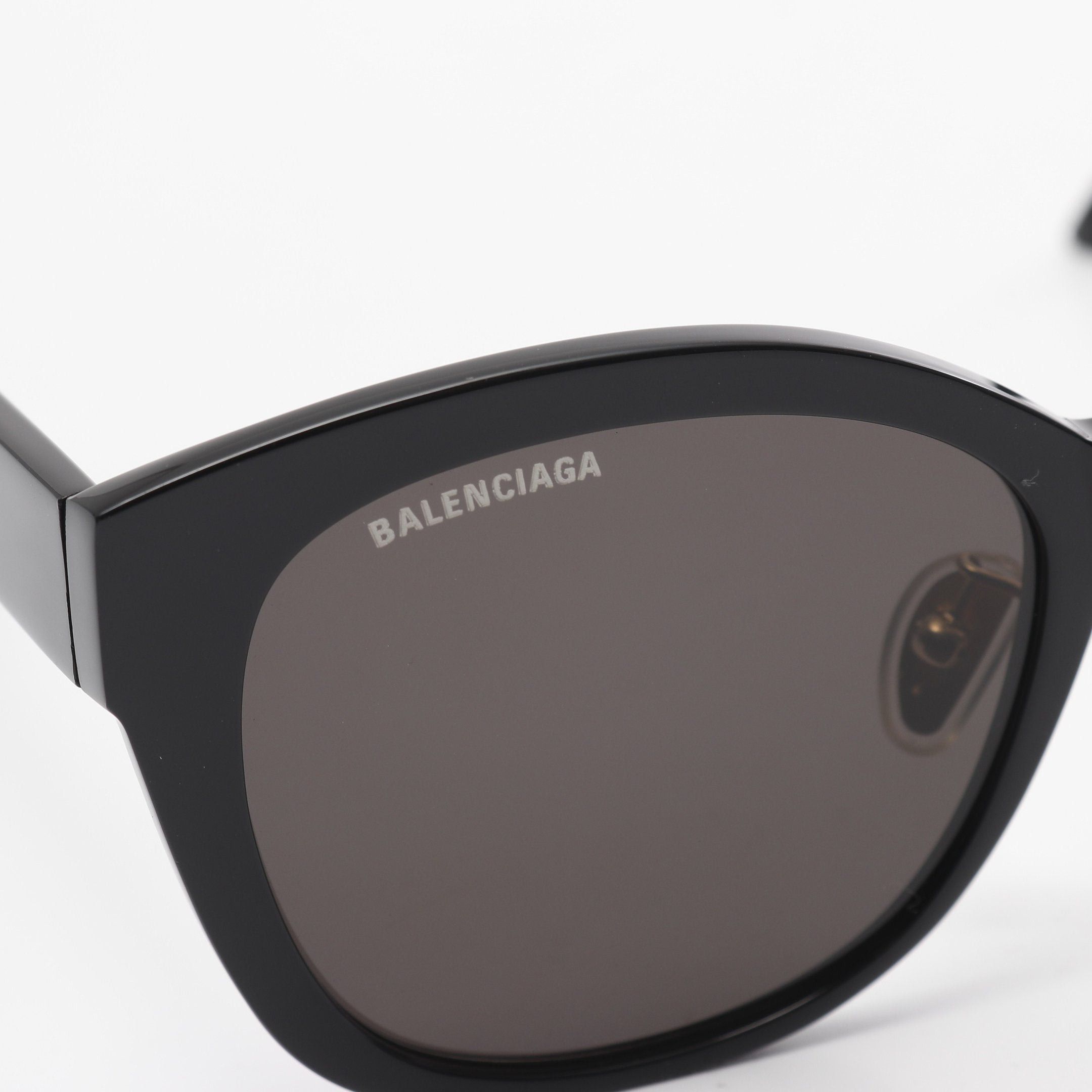 Balenciaga Balenciaga Logo Sunglasses Black Size ONE SIZE - 8 Thumbnail