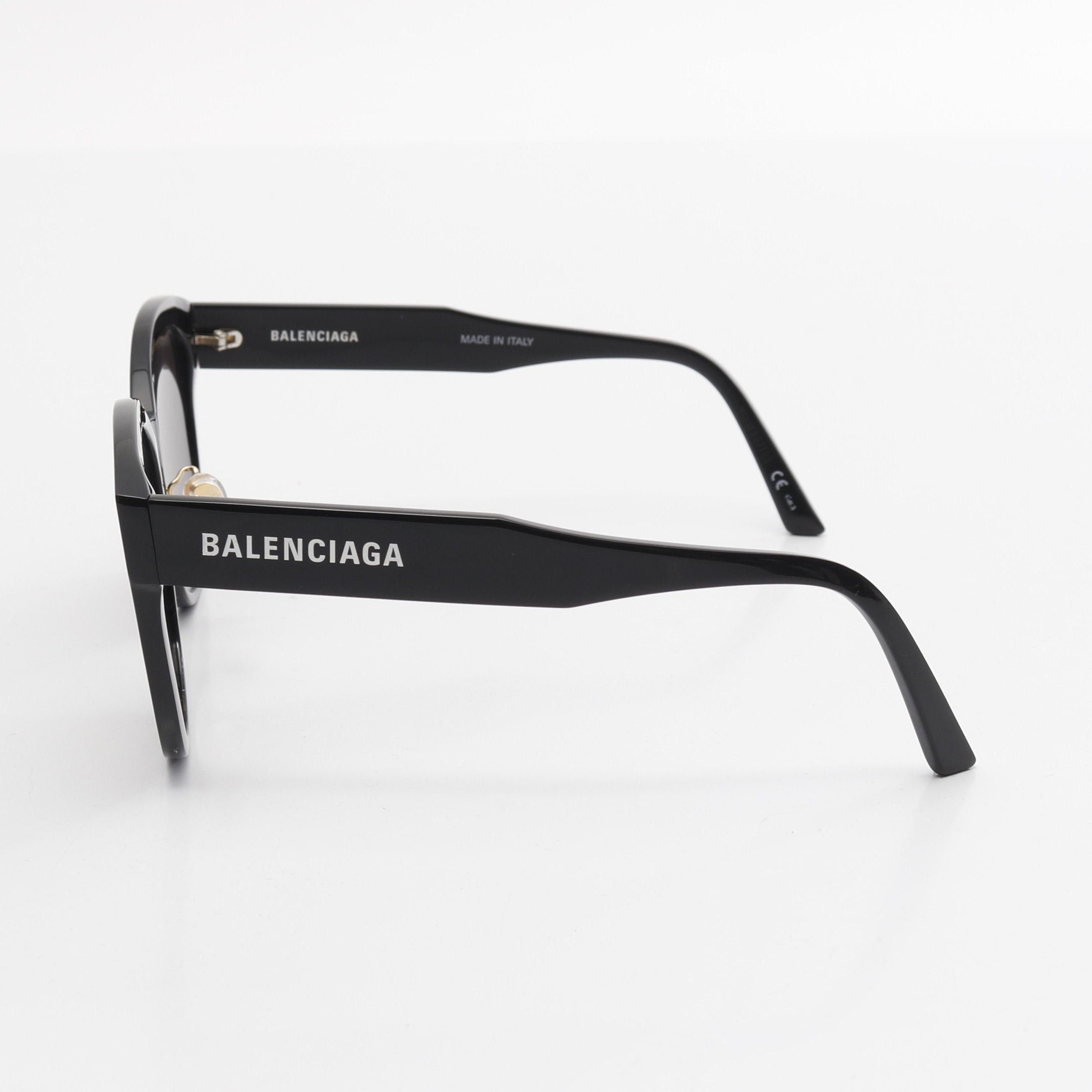 Balenciaga Balenciaga Logo Sunglasses Black Size ONE SIZE - 3 Thumbnail