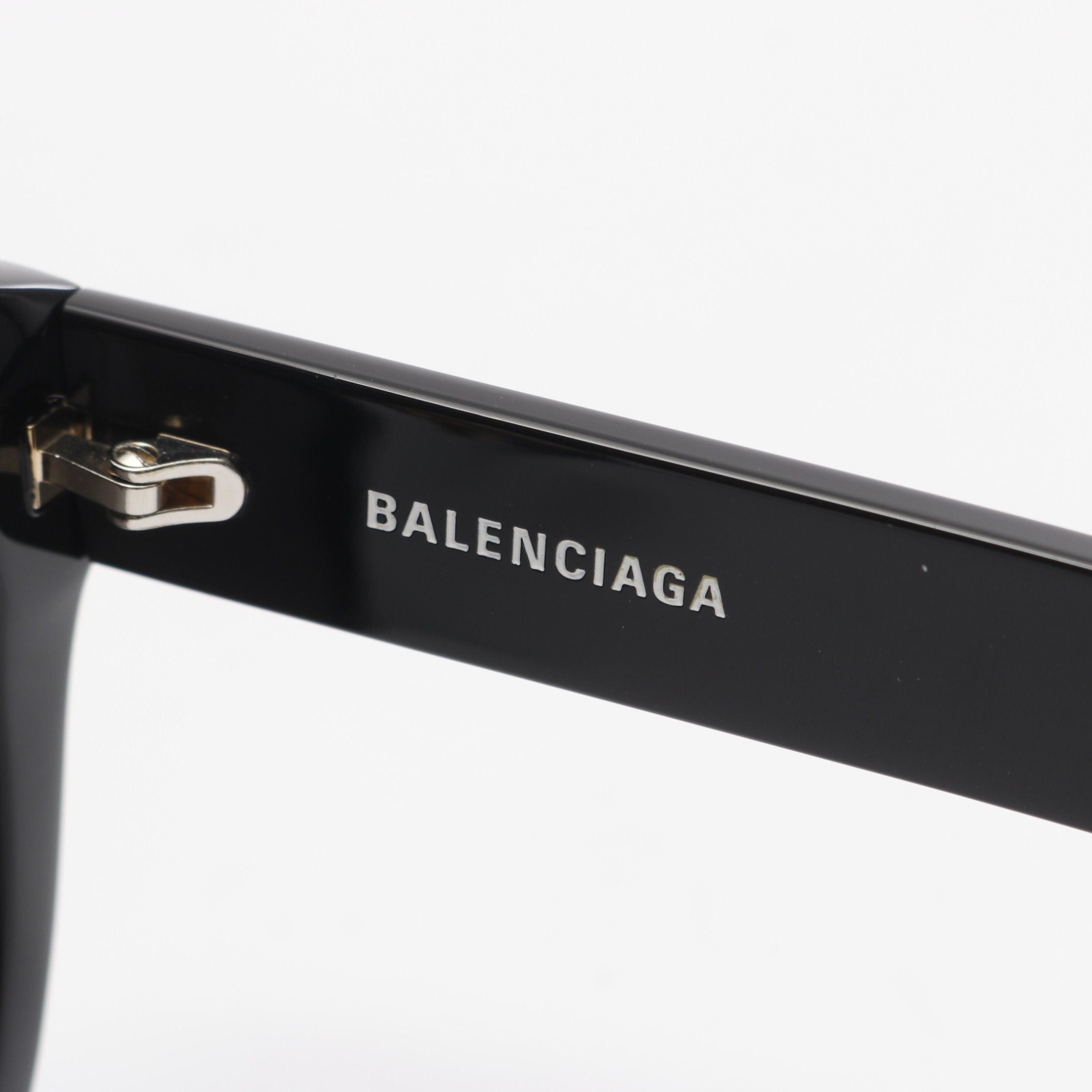 Balenciaga Balenciaga Logo Sunglasses Black Size ONE SIZE - 4 Thumbnail