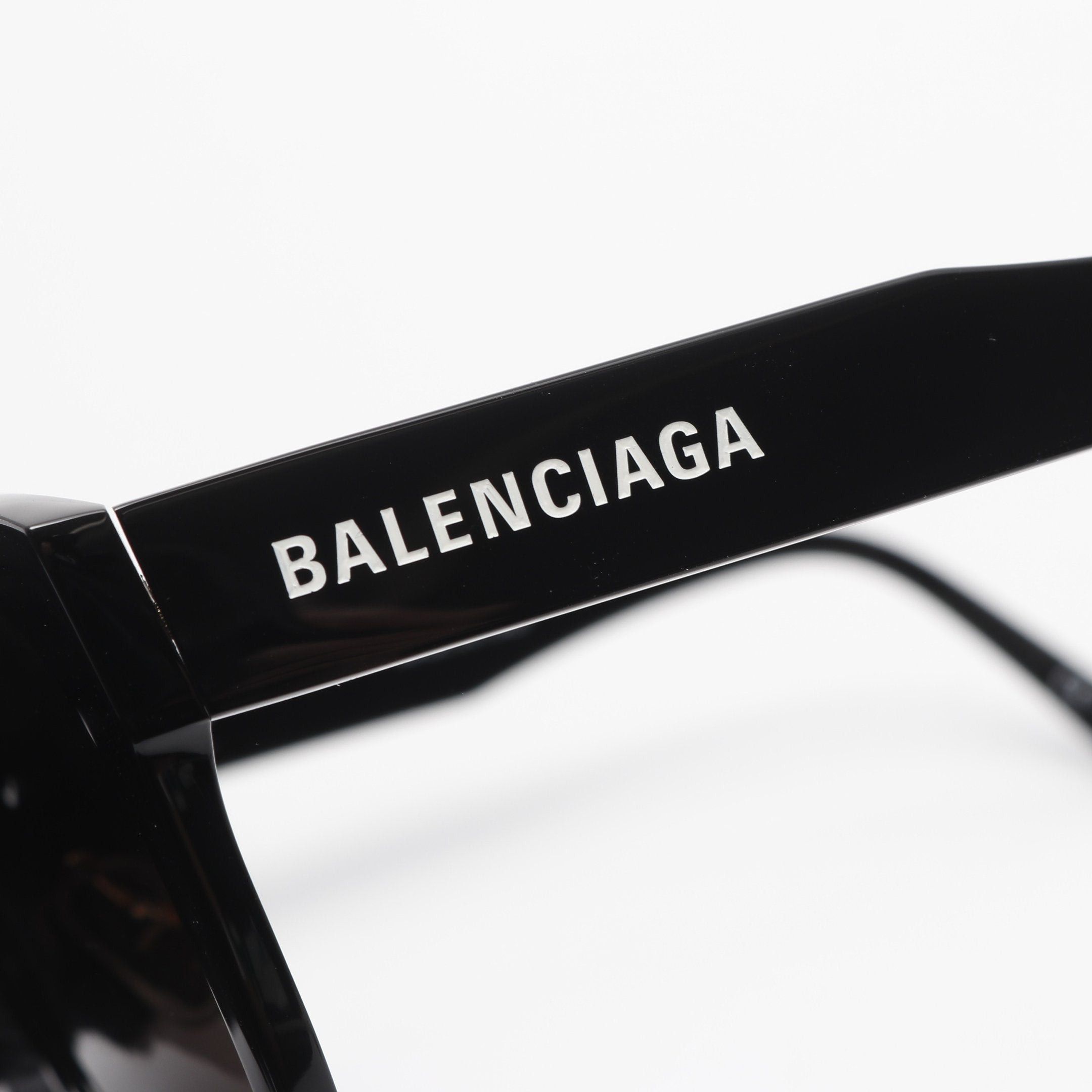 Balenciaga Balenciaga Logo Sunglasses Black Size ONE SIZE - 9 Thumbnail
