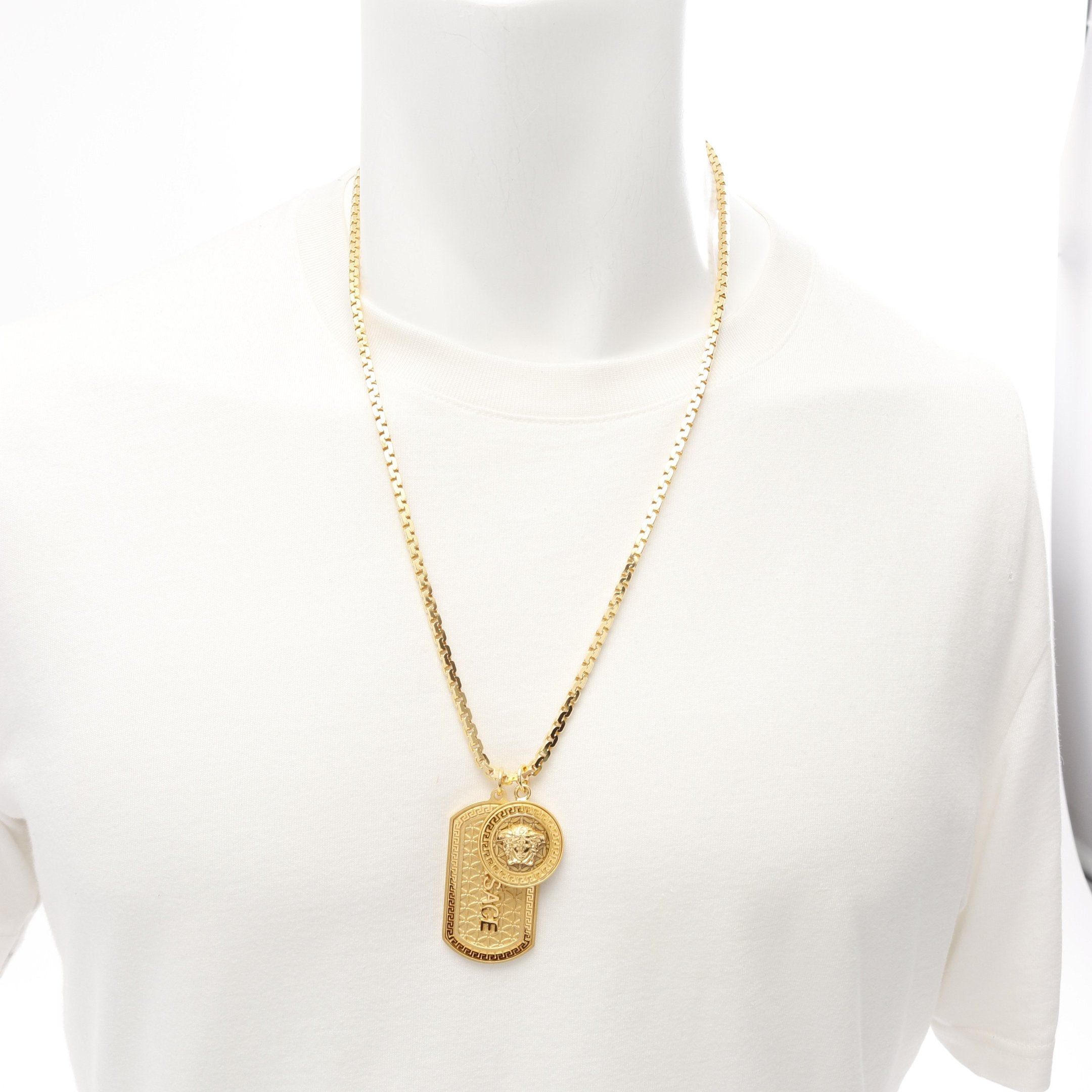 Versace Versace Medusa Blade Necklace Gp Gold Size ONE SIZE - 6 Thumbnail