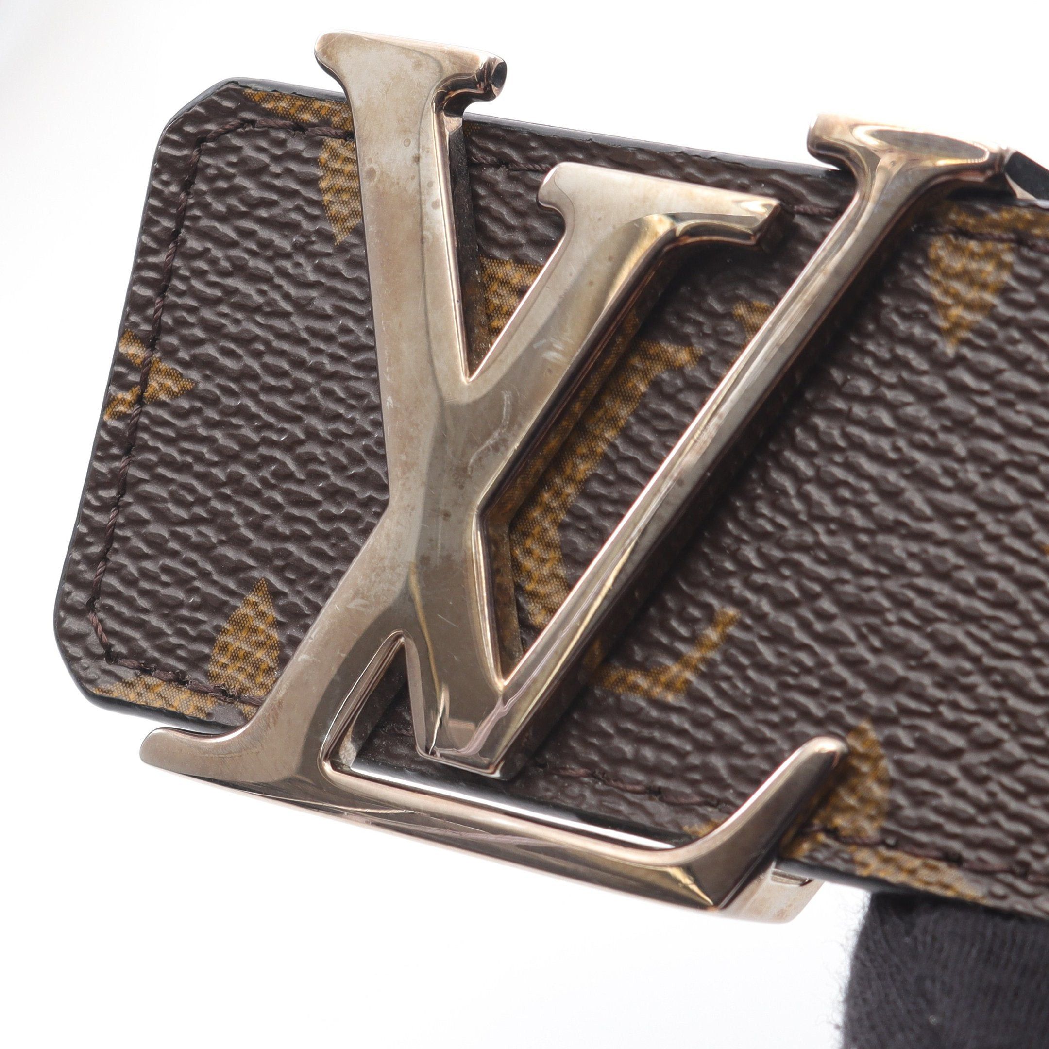 Louis Vuitton Louis Vuitton Ceinture Lv Initial 40Mm Monogram Belt Leather Brown Black Reversible Size ONE SIZE - 8 Thumbnail