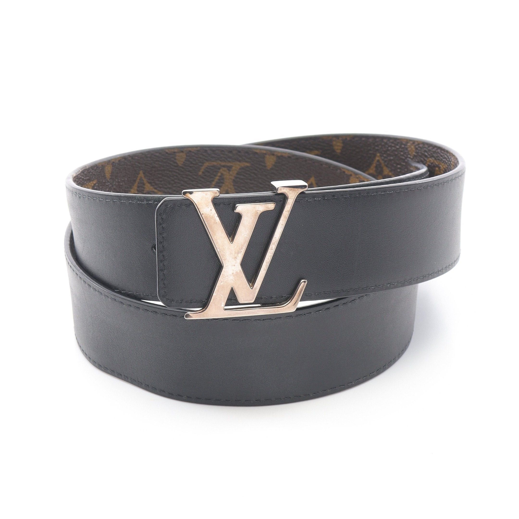 Louis Vuitton Louis Vuitton Ceinture Lv Initial 40Mm Monogram Belt Leather Brown Black Reversible Size ONE SIZE - 5 Thumbnail