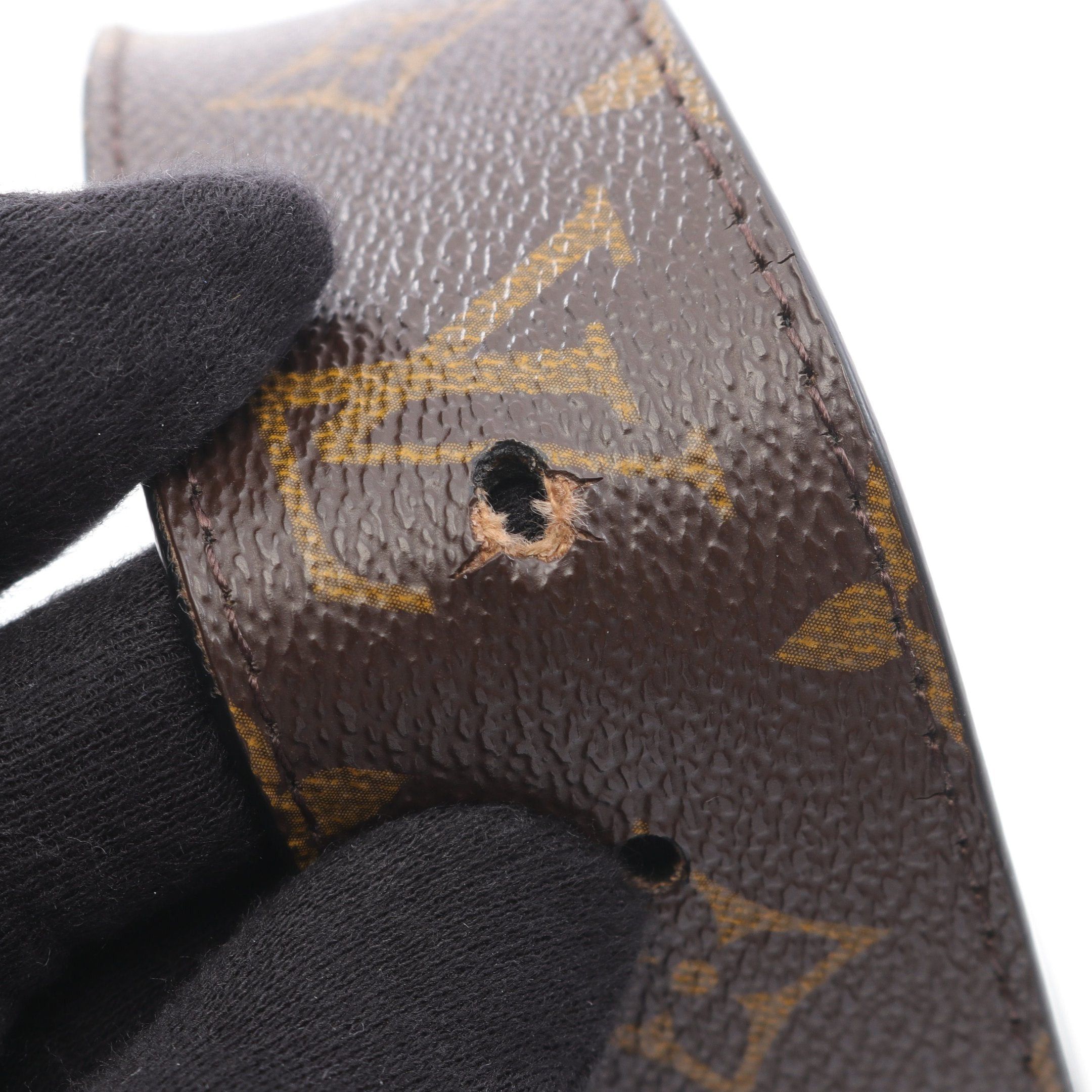 Louis Vuitton Louis Vuitton Ceinture Lv Initial 40Mm Monogram Belt Leather Brown Black Reversible Size ONE SIZE - 7 Thumbnail