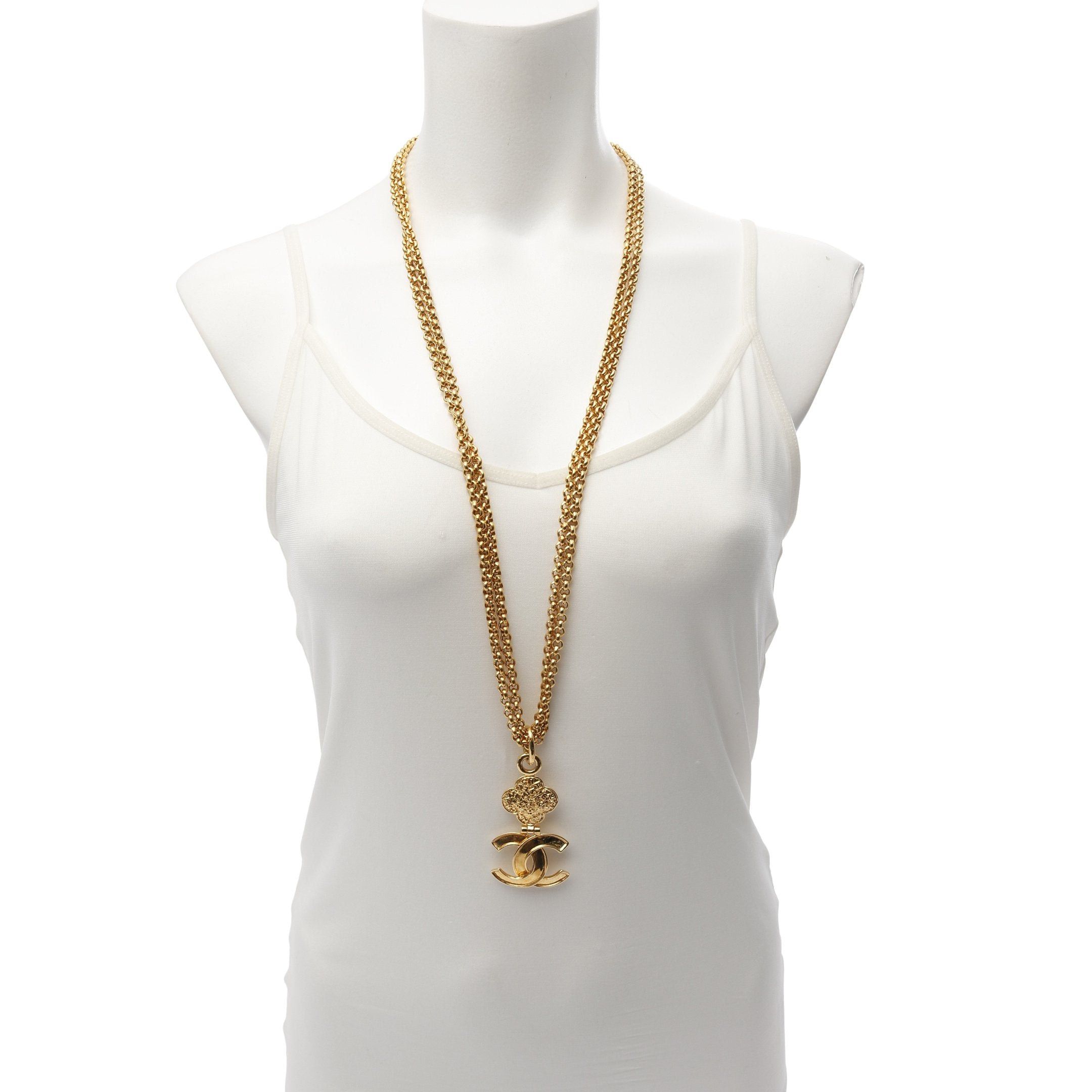 Chanel Chanel Coco Mark Necklace Gp Gold 95A Size ONE SIZE - 6 Thumbnail