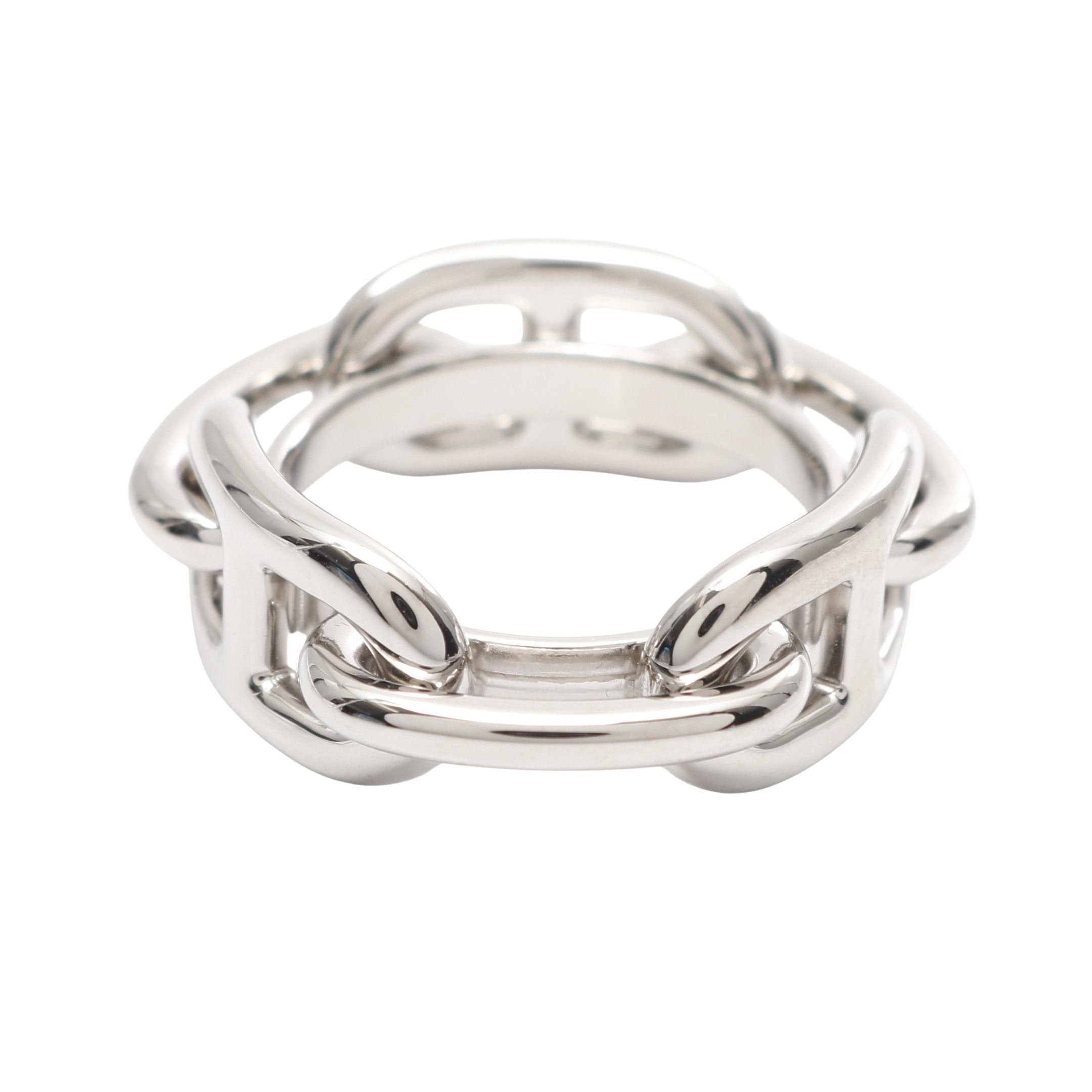Hermes Hermes Chaîne Scarf Ring Silver Size ONE SIZE - 2 Thumbnail