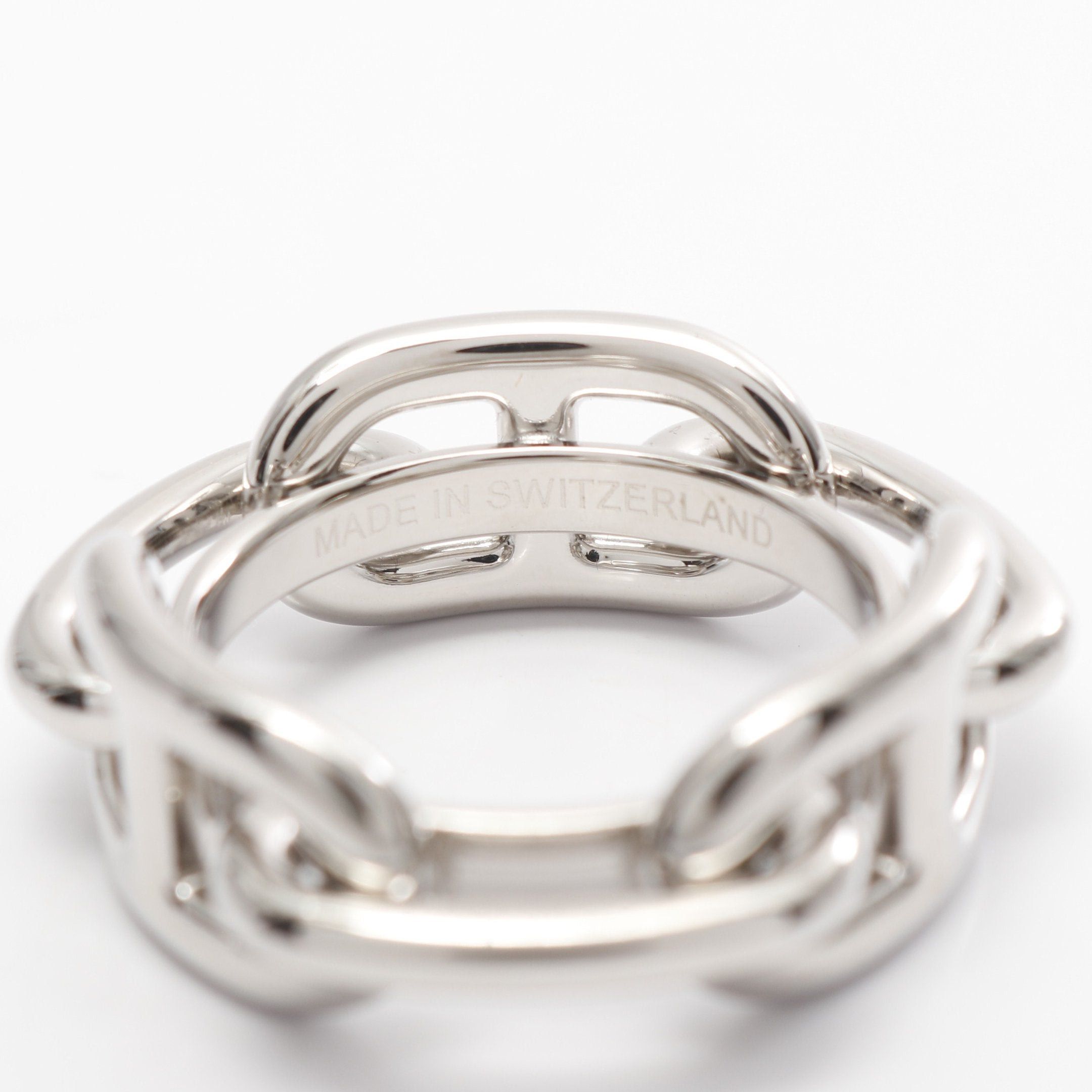 Hermes Hermes Chaîne Scarf Ring Silver Size ONE SIZE - 4 Thumbnail