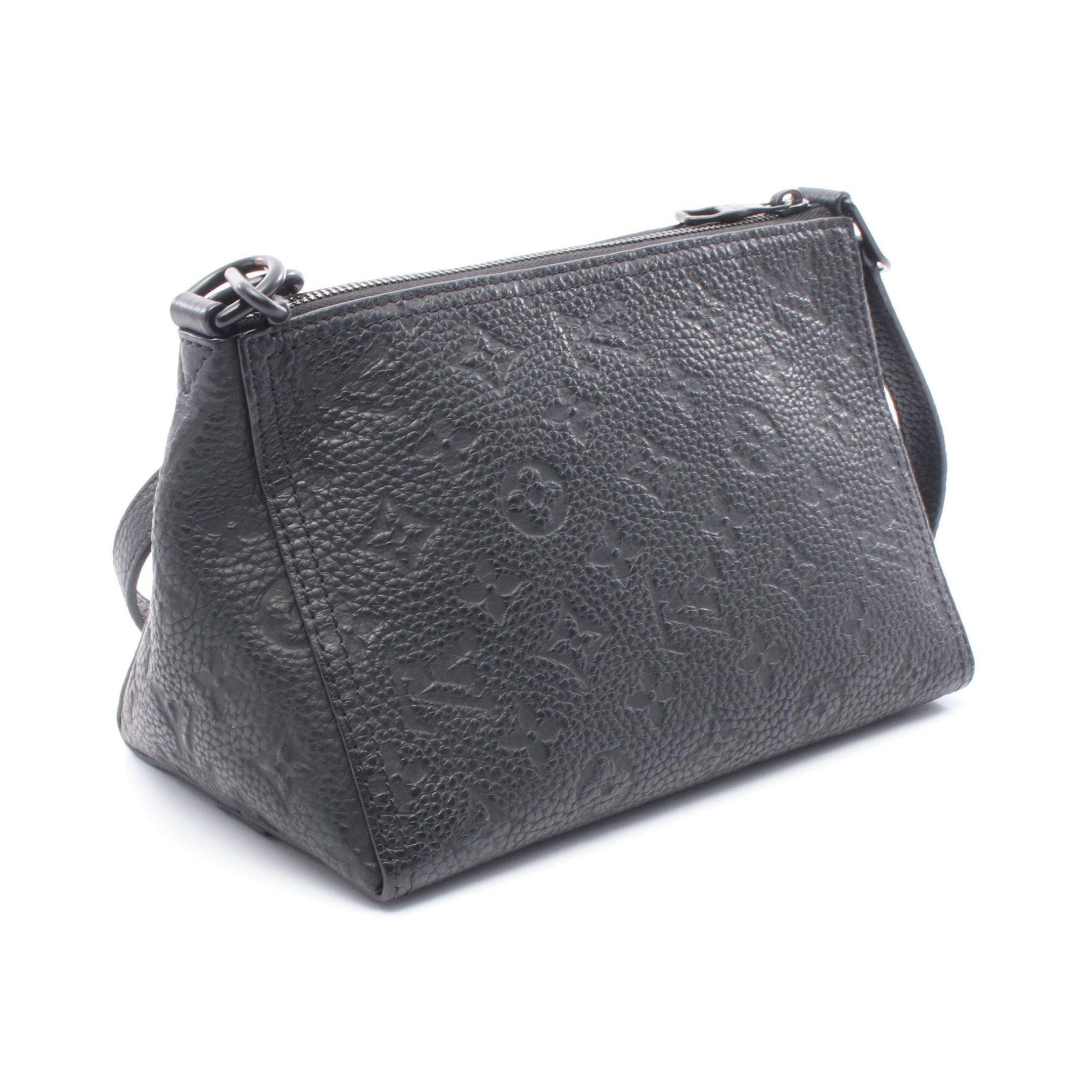 Louis Vuitton Louis Vuitton Triangle Messenger Monogram Empreinte Shoulder Bag Leather Black Size ONE SIZE - 2 Thumbnail