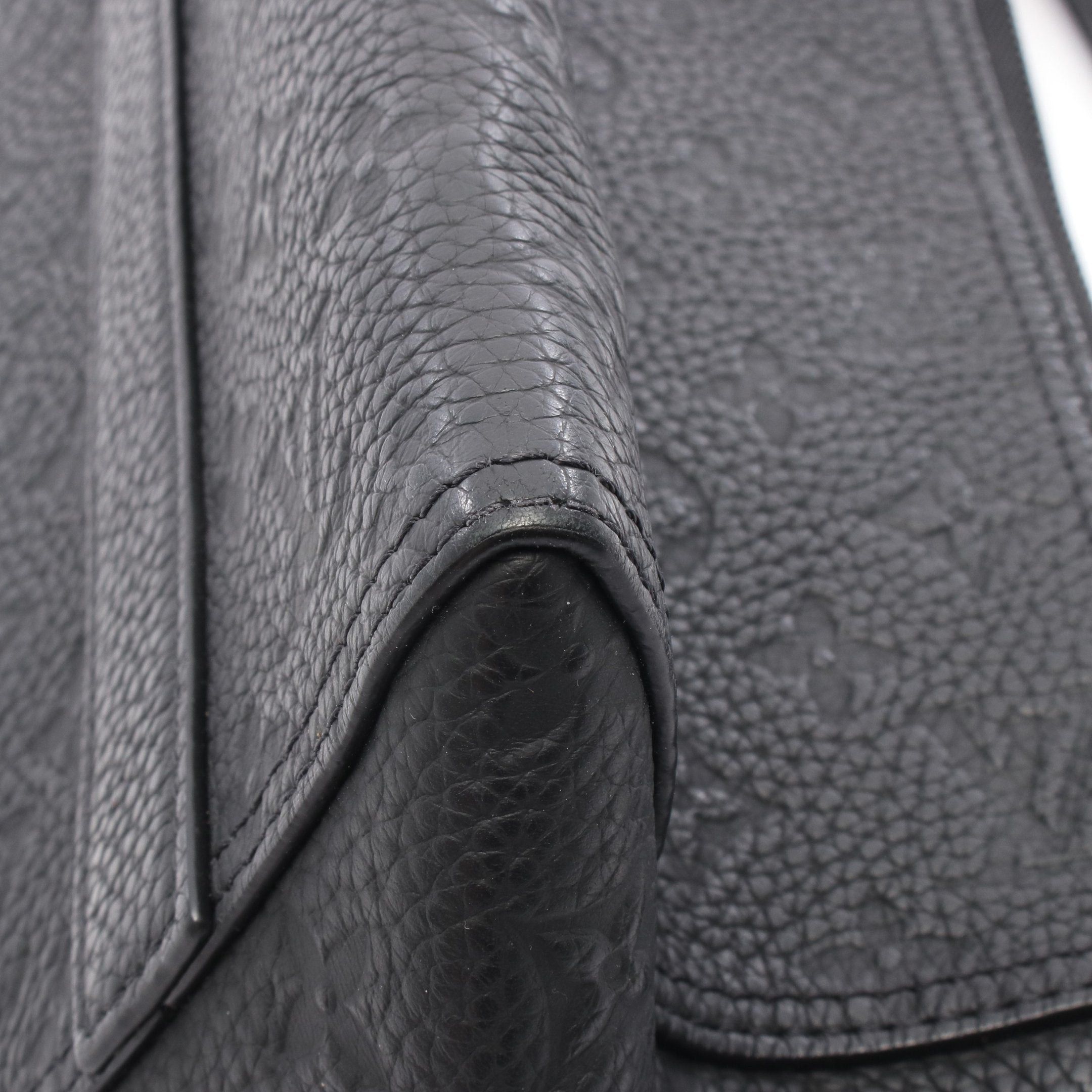 Louis Vuitton Louis Vuitton Triangle Messenger Monogram Empreinte Shoulder Bag Leather Black Size ONE SIZE - 7 Thumbnail