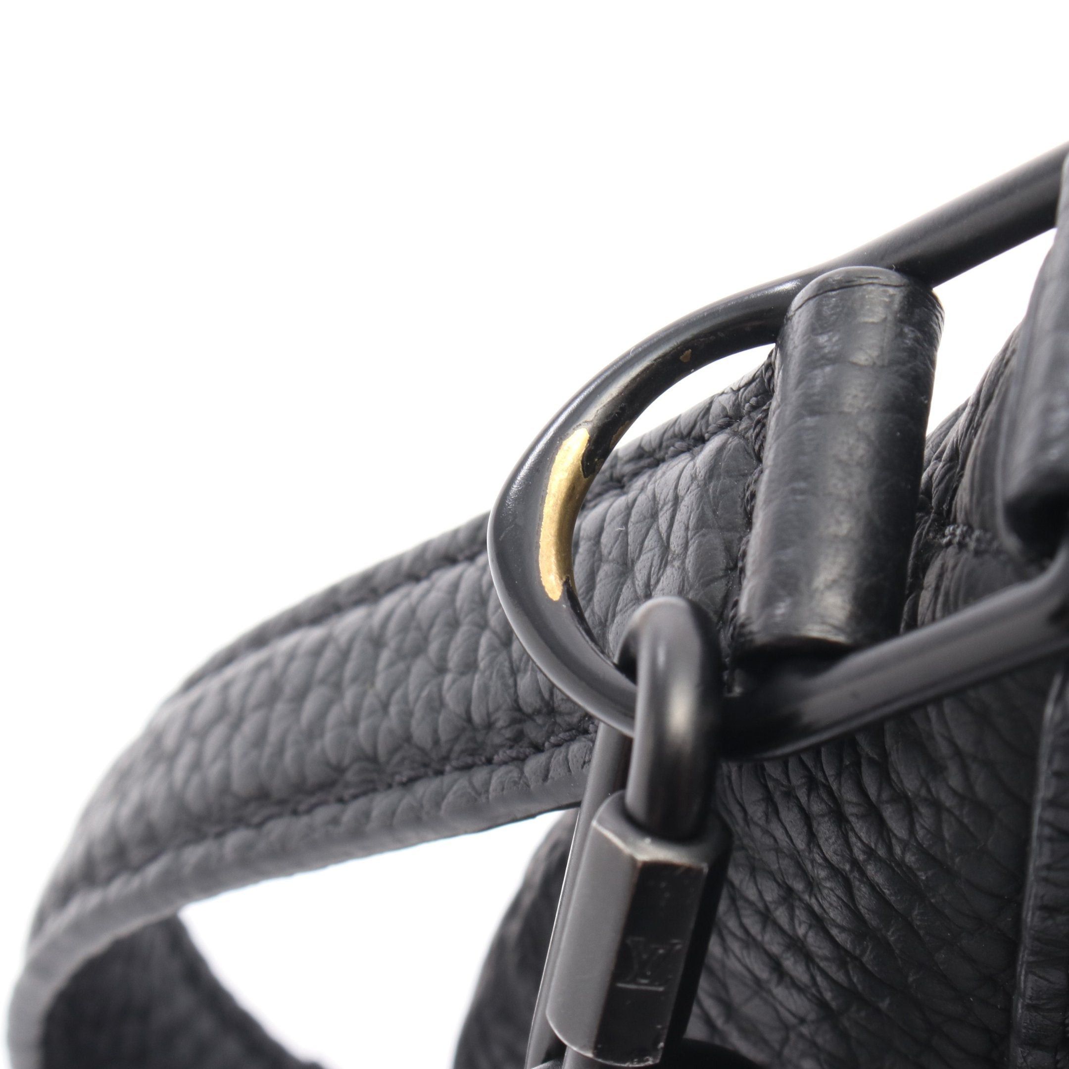 Louis Vuitton Louis Vuitton Triangle Messenger Monogram Empreinte Shoulder Bag Leather Black Size ONE SIZE - 6 Thumbnail