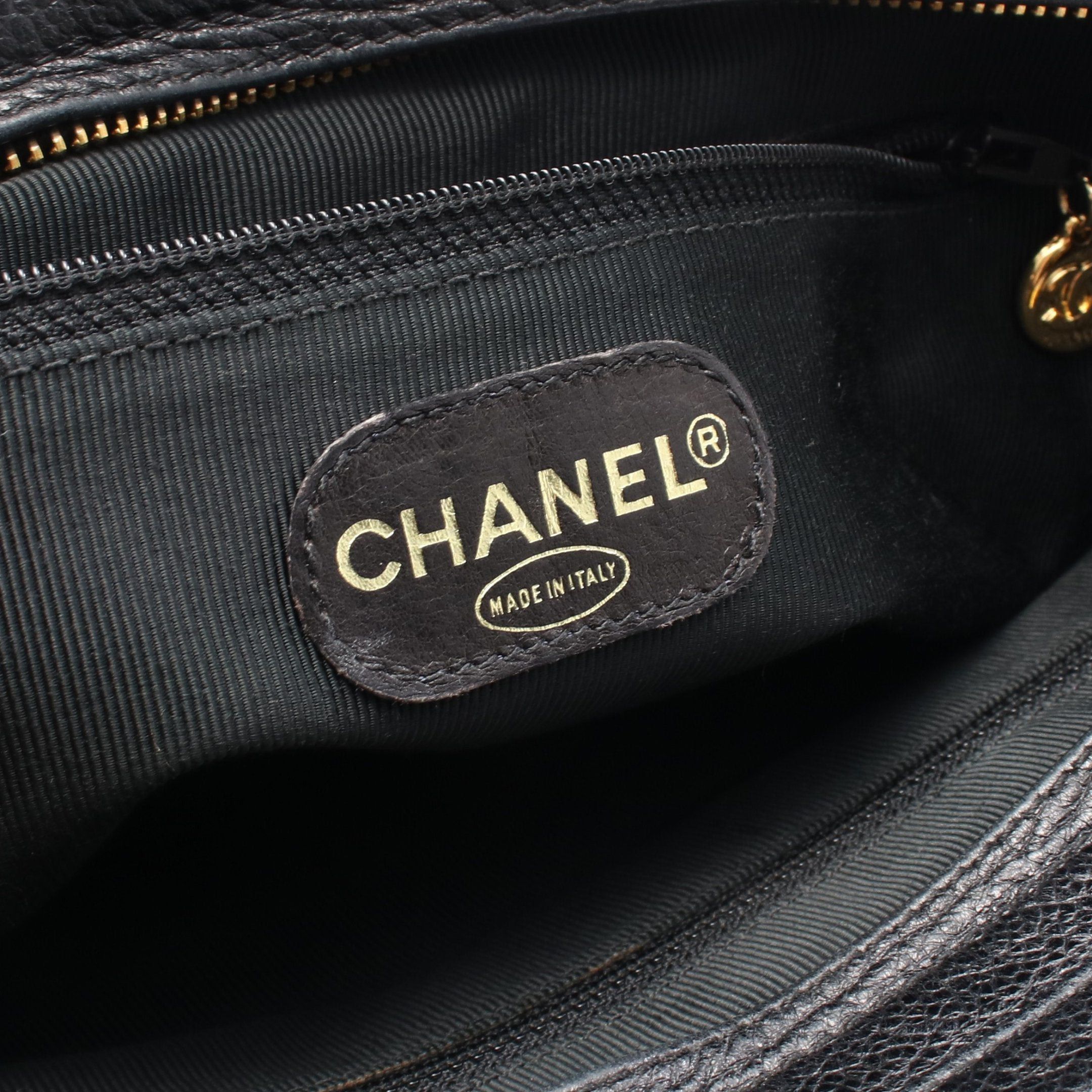 Chanel Chanel Triple Coco Mark Chain Shoulder Bag Caviar Skin Black Gold Hardware Size ONE SIZE - 4 Thumbnail