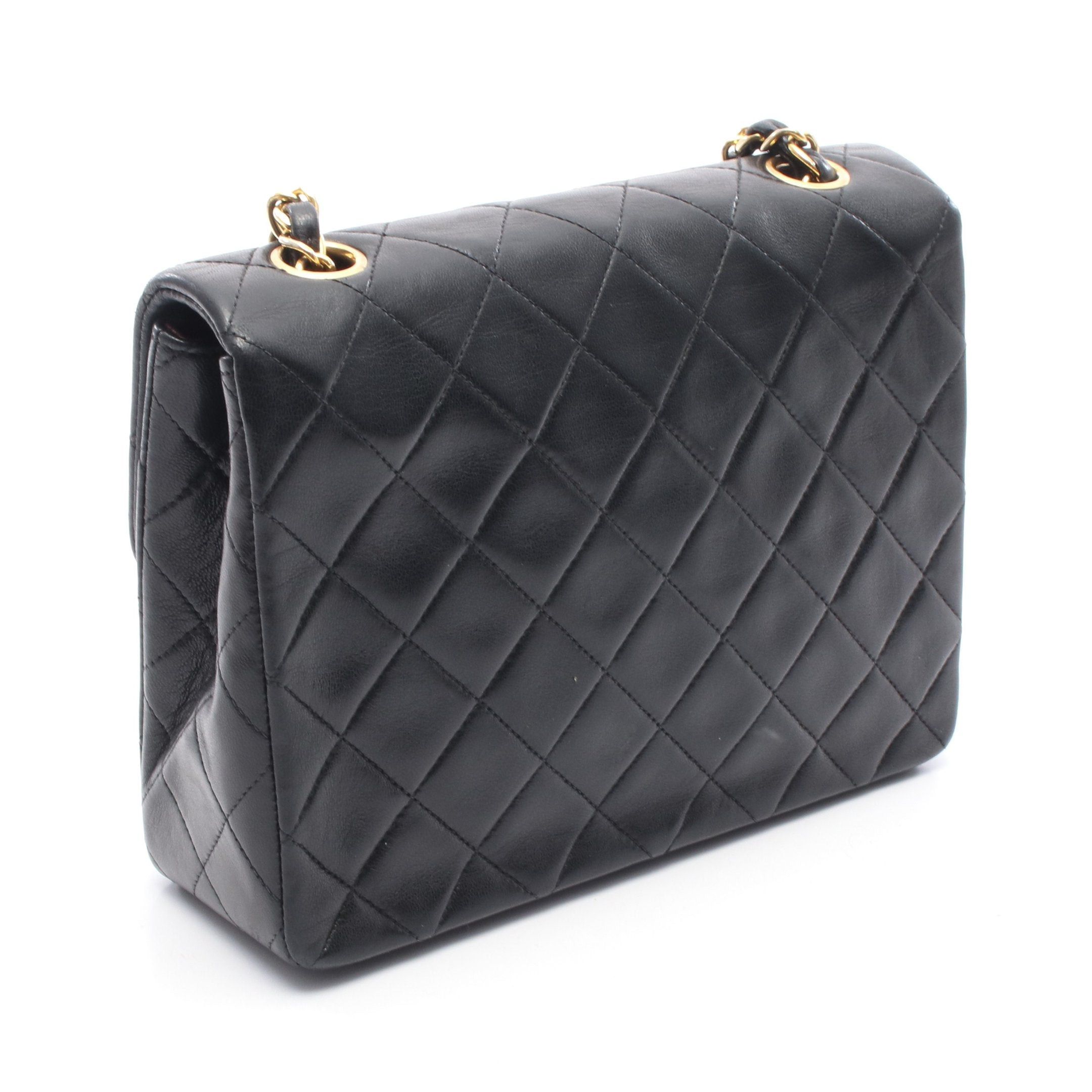 Chanel Chanel Mini Matelasse 20 Chain Shoulder Bag Lambskin Black Gold Hardware Size ONE SIZE - 2 Thumbnail