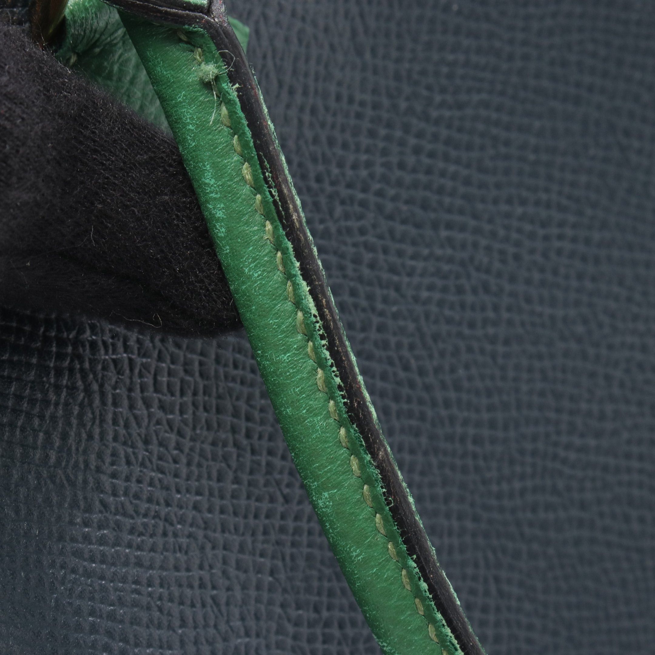 Hermes Hermes Mini Plume 20 Handbag Veau Epsom Navy Green Gold Hardware □G Stamp Size ONE SIZE - 12 Thumbnail