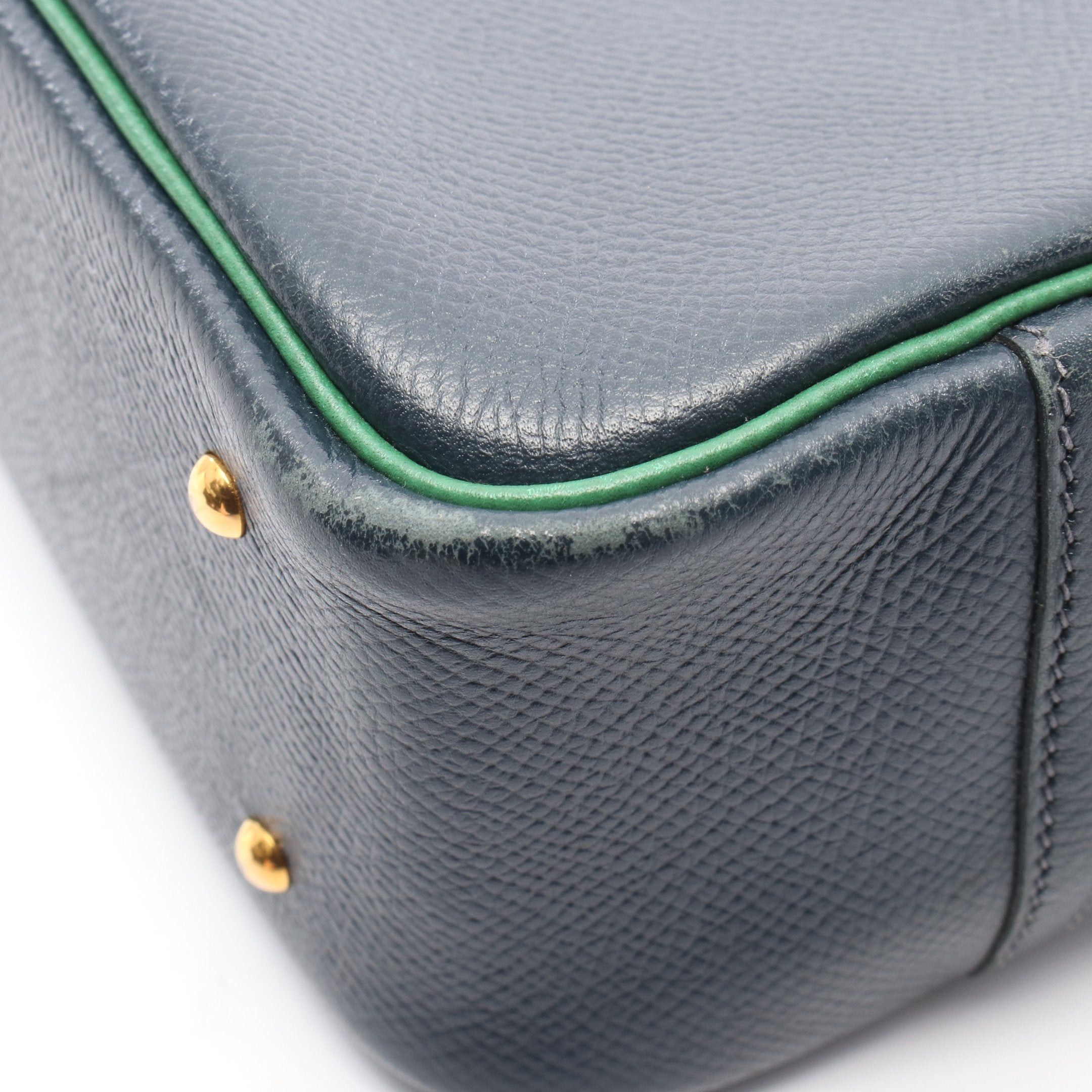 Hermes Hermes Mini Plume 20 Handbag Veau Epsom Navy Green Gold Hardware □G Stamp Size ONE SIZE - 9 Thumbnail