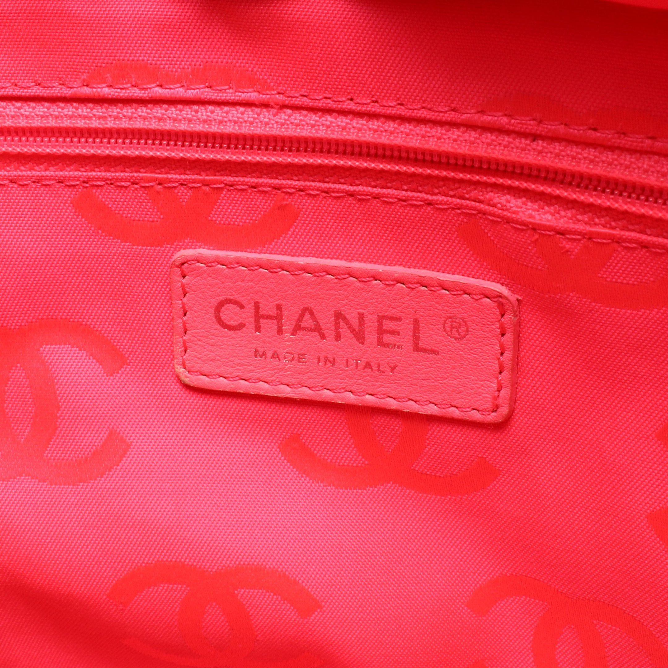 Chanel Chanel Cambon Line Large Shoulder Bag Tote Lambskin Black White Silver Hardware Size ONE SIZE - 4 Thumbnail